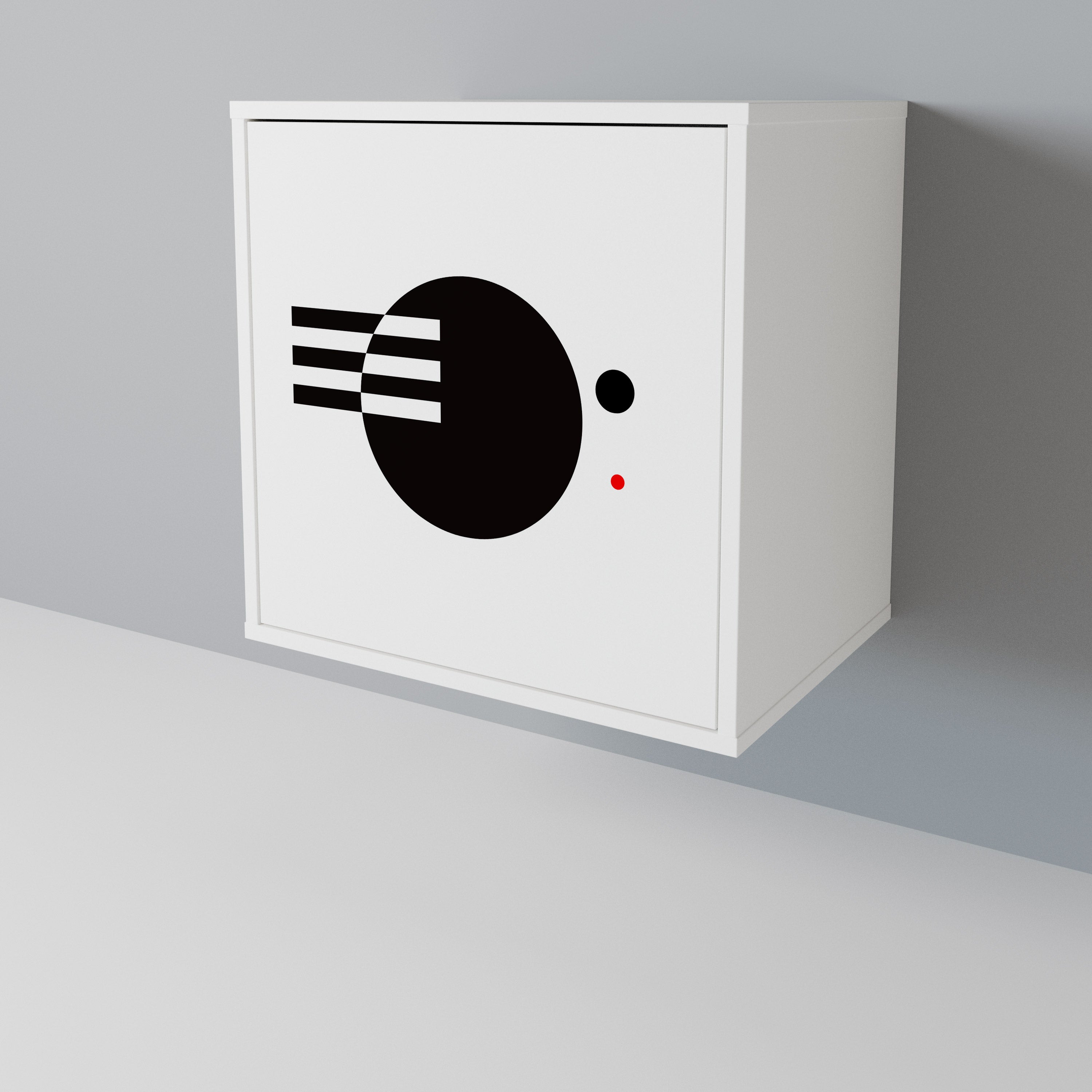 BLACK AND WHITE COMBINATION Μπουφές 1-θύρας