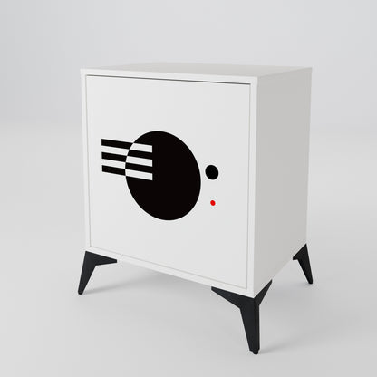 BLACK AND WHITE COMBINATION Μπουφές 1-θύρας