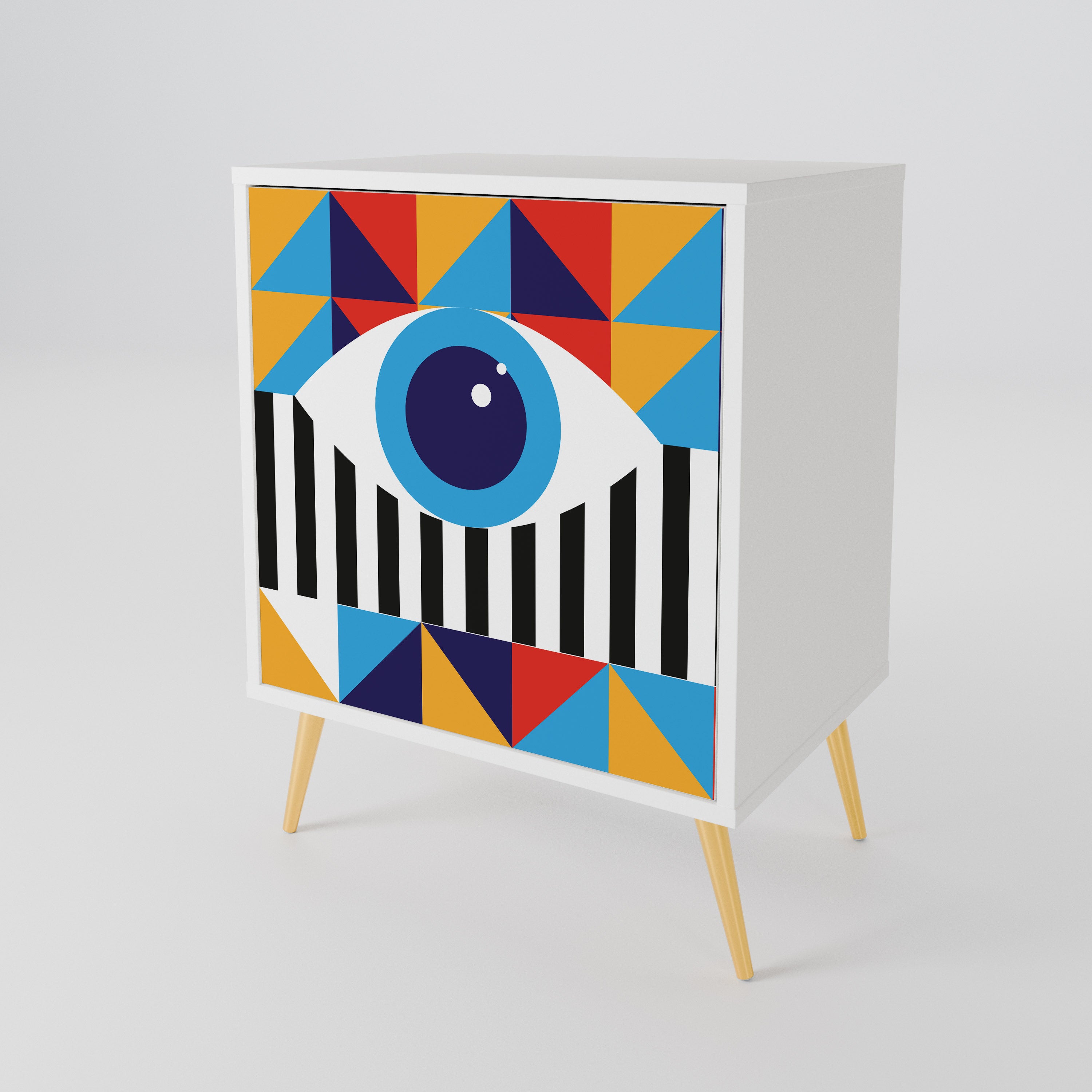 ABSTRACTION AND GEOMETRY 1-Door Sideboard