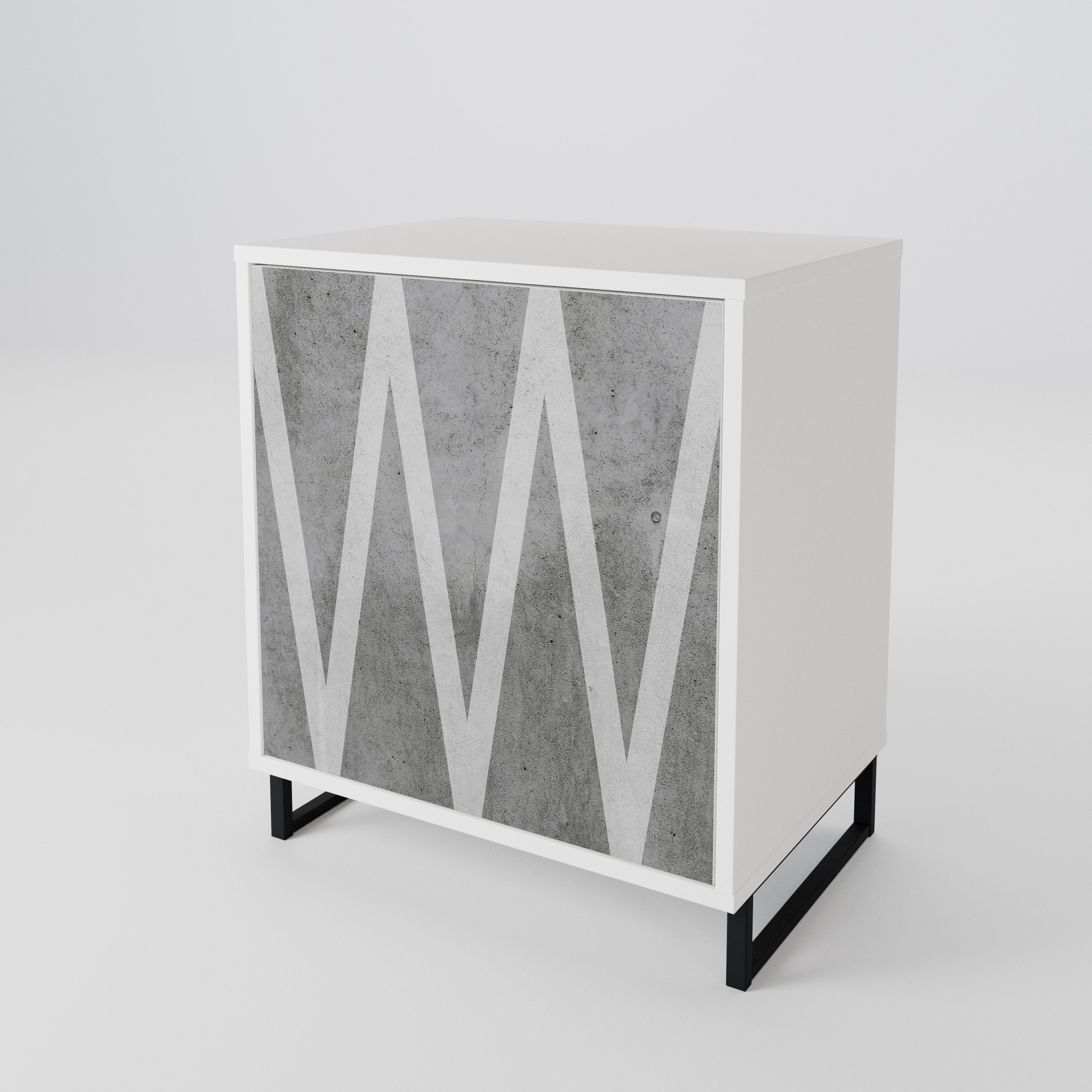 SOLID ZIG ZAG 1-Door Sideboard