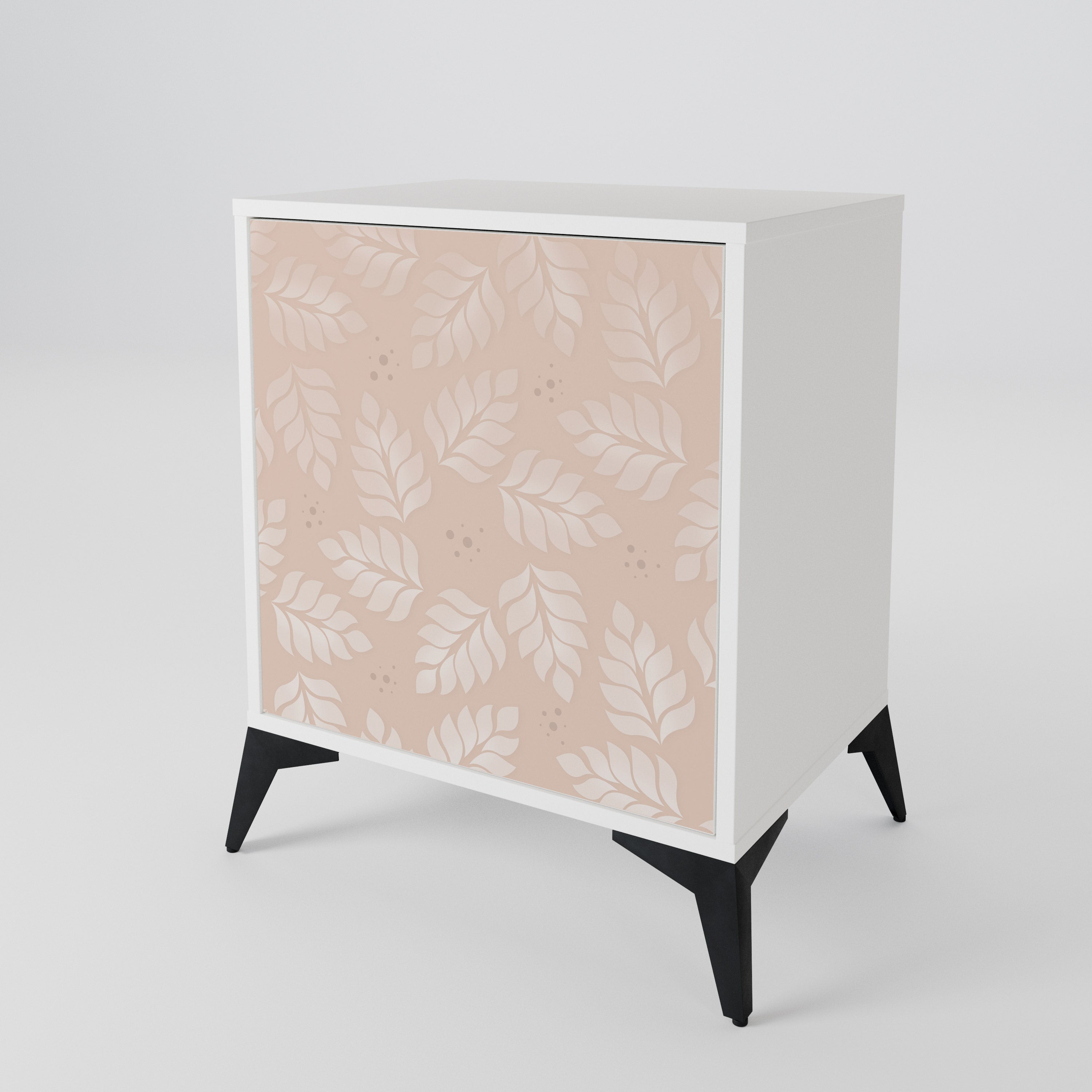 LEAVES ON BEIGE 1-Door Sideboard