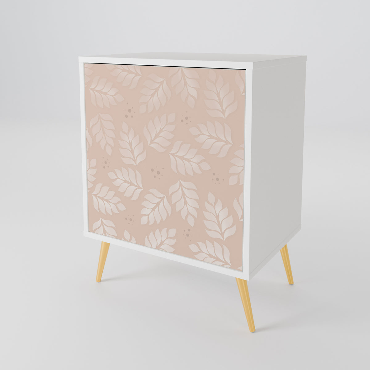 LEAVES ON BEIGE Μπουφές 1-θύρας