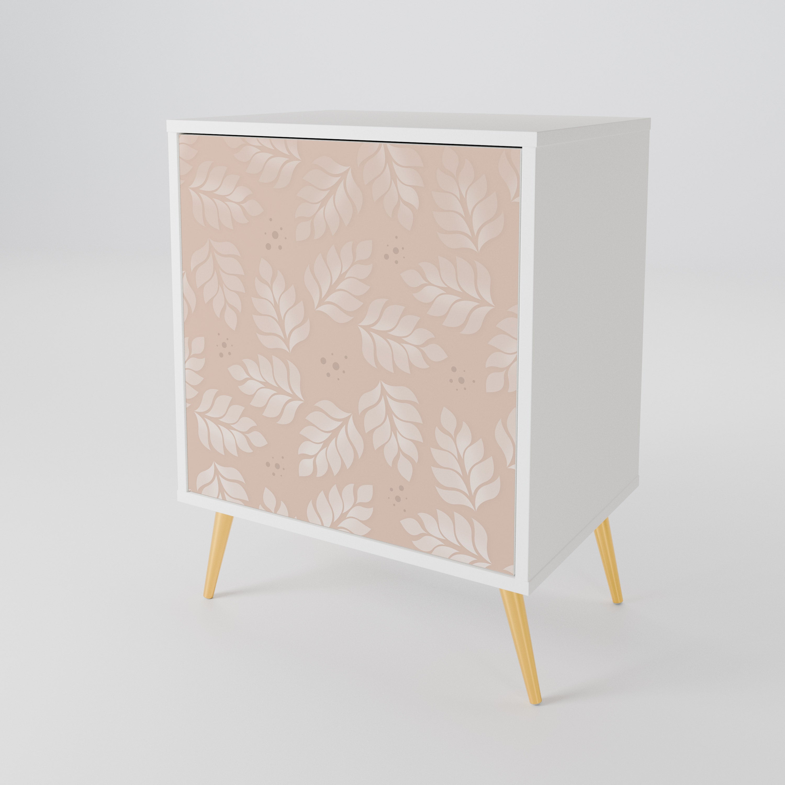LEAVES ON BEIGE 1-Door Sideboard