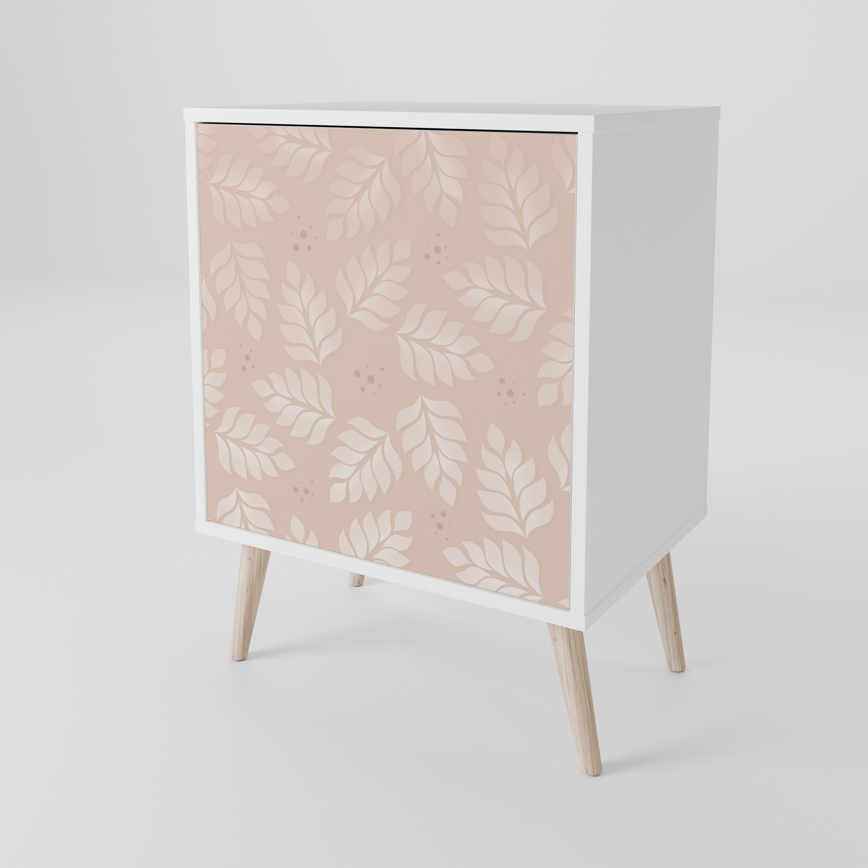 LEAVES ON BEIGE 1-Door Sideboard