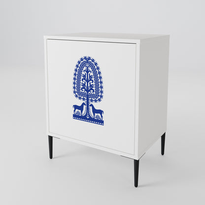 POLISH FOLK ART 1-Door Sideboard