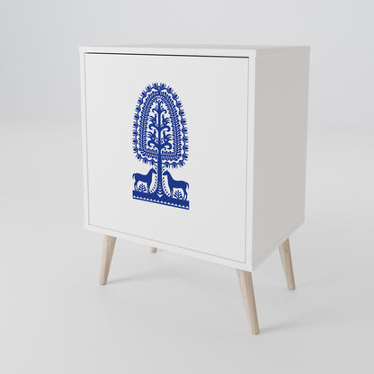 POLISH FOLK ART 1-Door Sideboard
