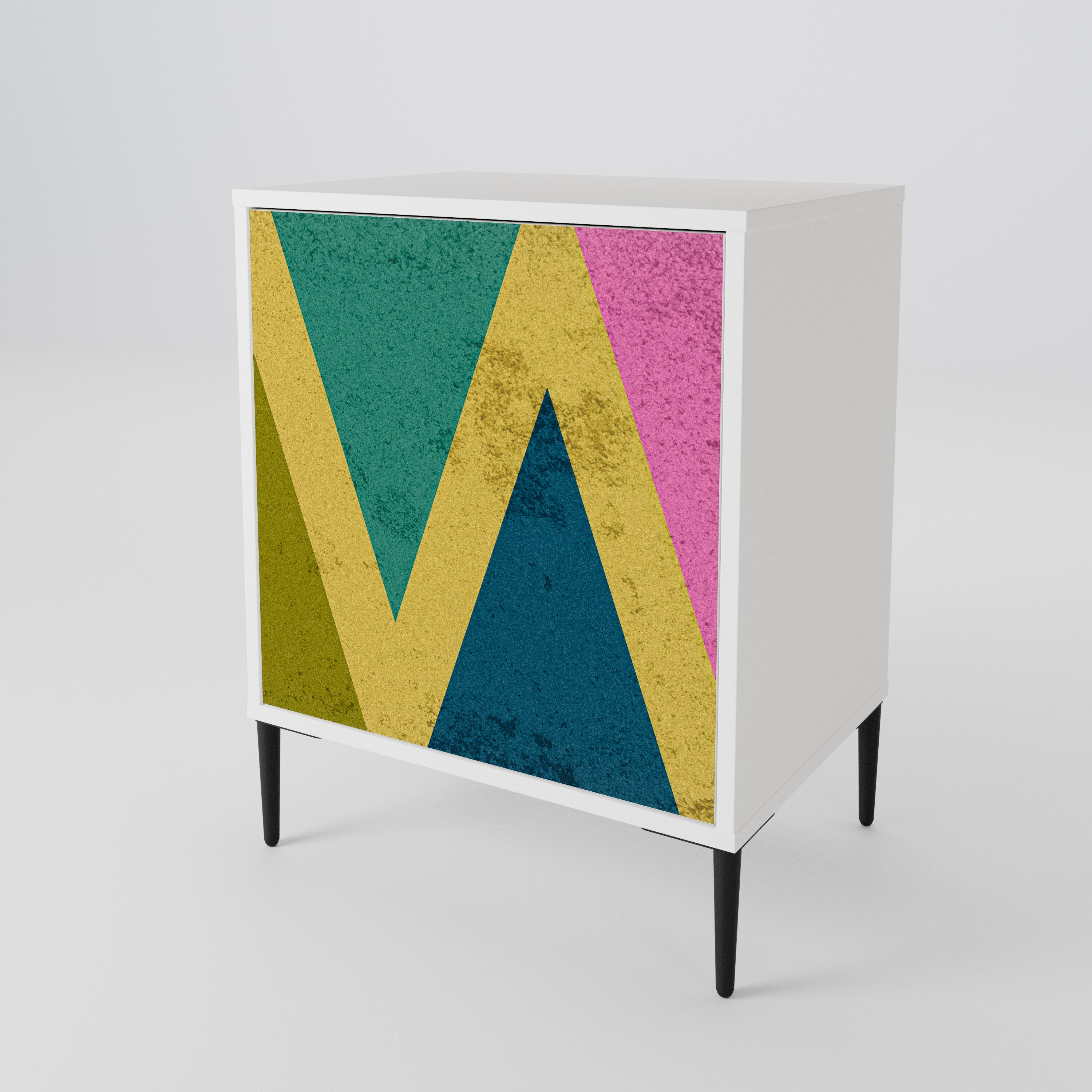 COLORFUL TRIANGLES Μπουφές 1-θύρας