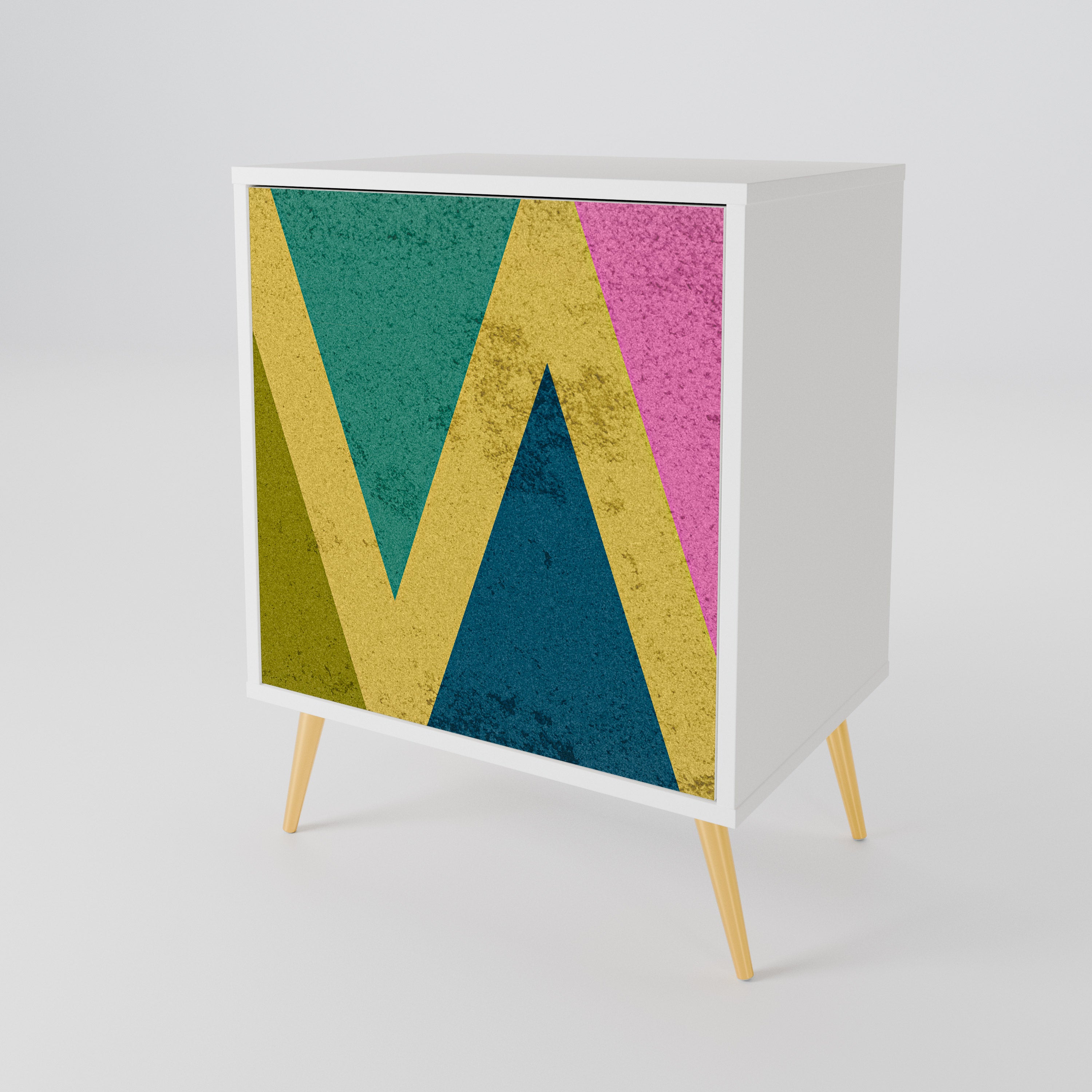 COLORFUL TRIANGLES Μπουφές 1-θύρας