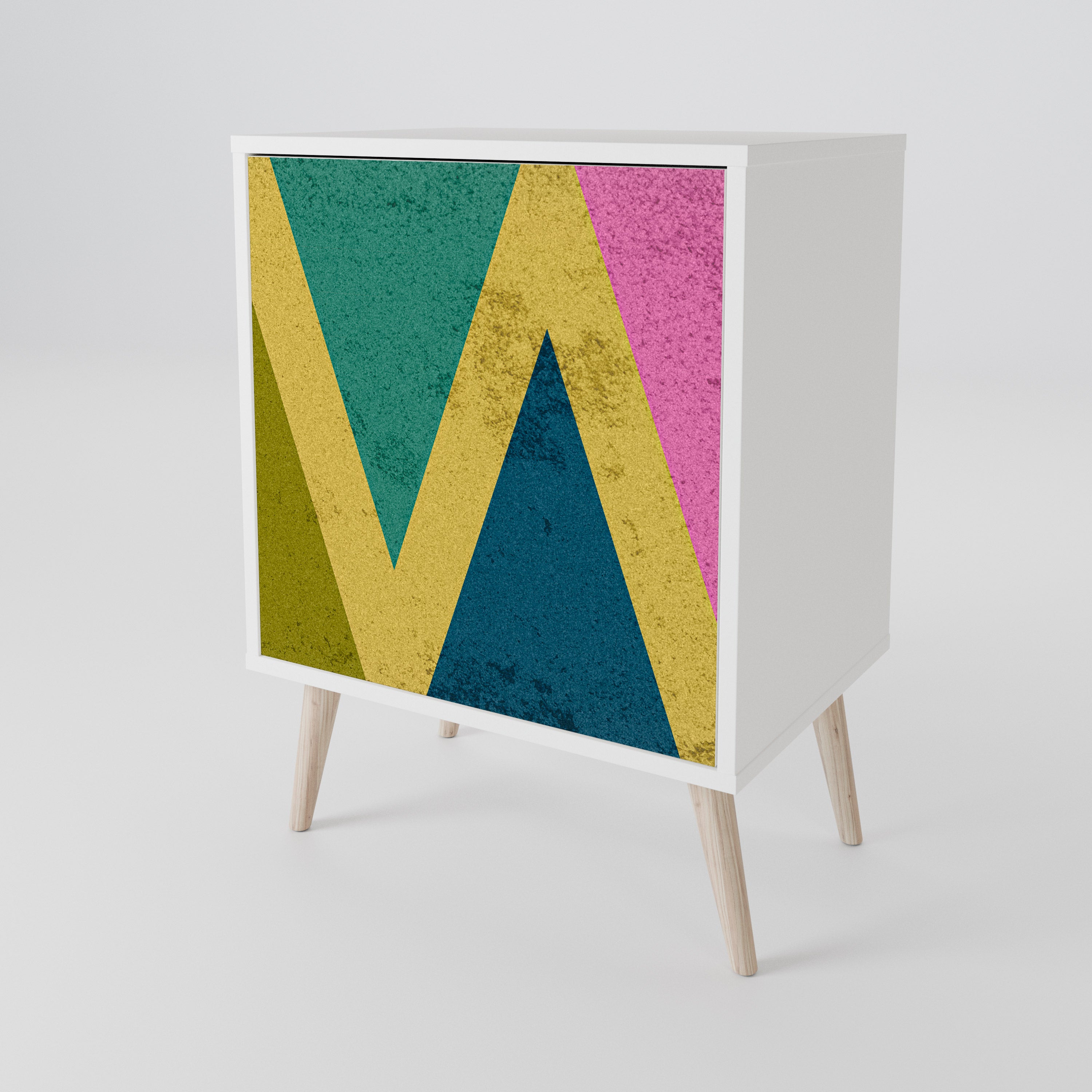 COLORFUL TRIANGLES Μπουφές 1-θύρας