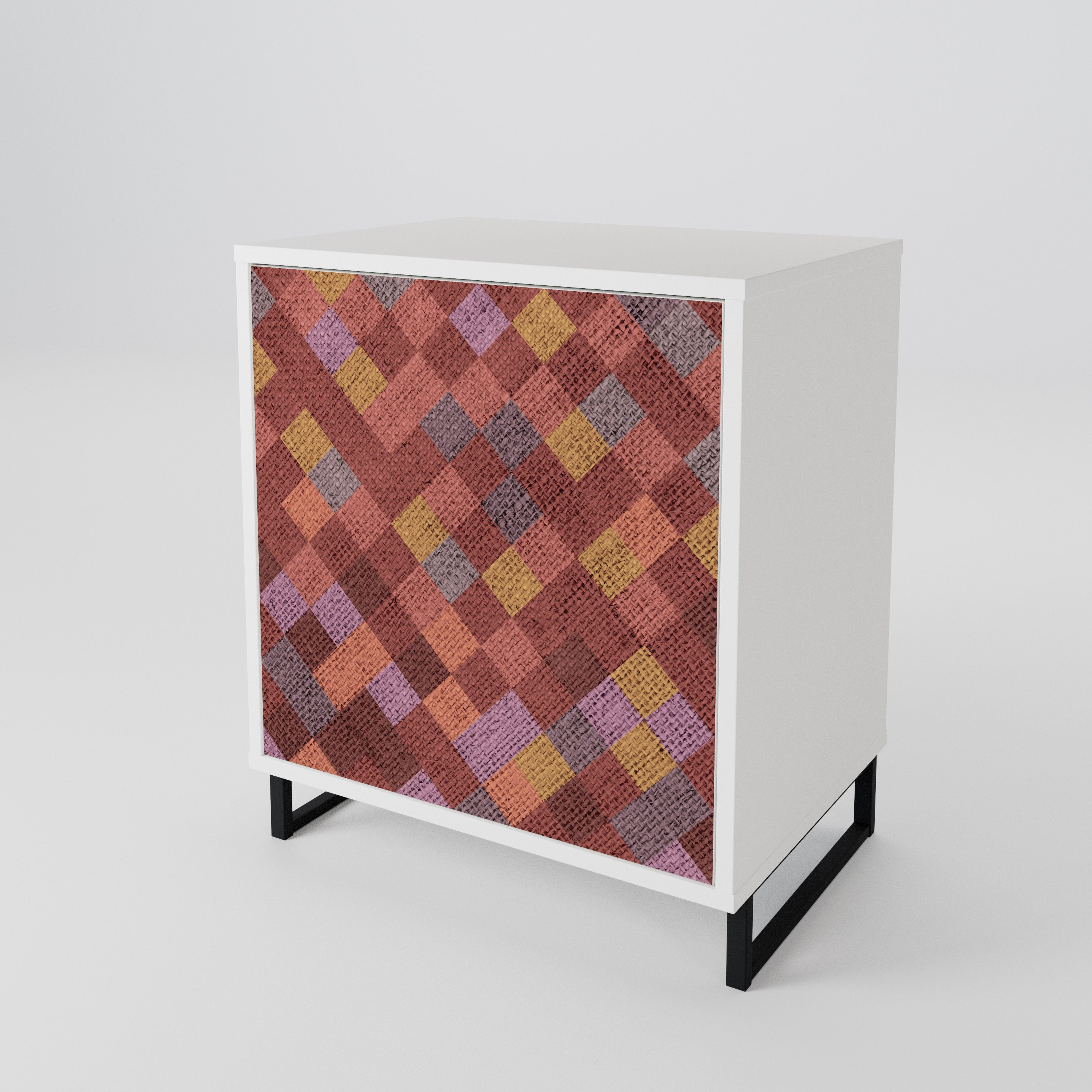PAINTED SQUARES Μπουφές 1-θύρας
