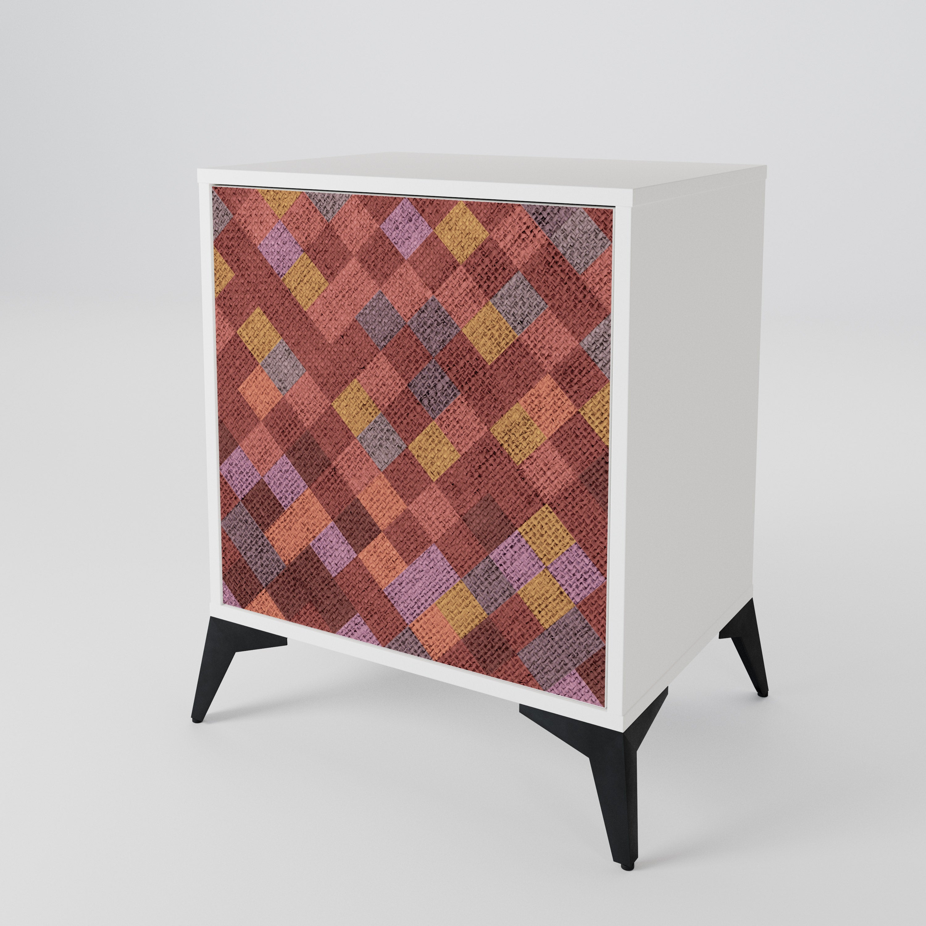 PAINTED SQUARES Μπουφές 1-θύρας