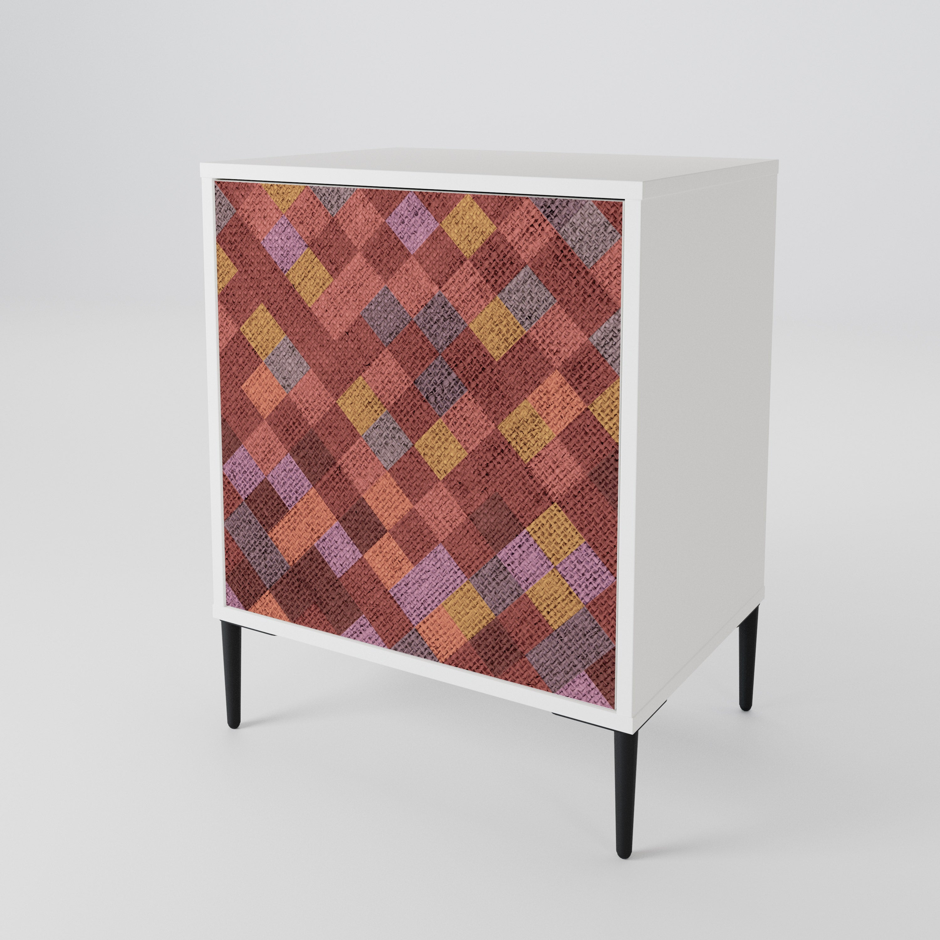 PAINTED SQUARES Μπουφές 1-θύρας