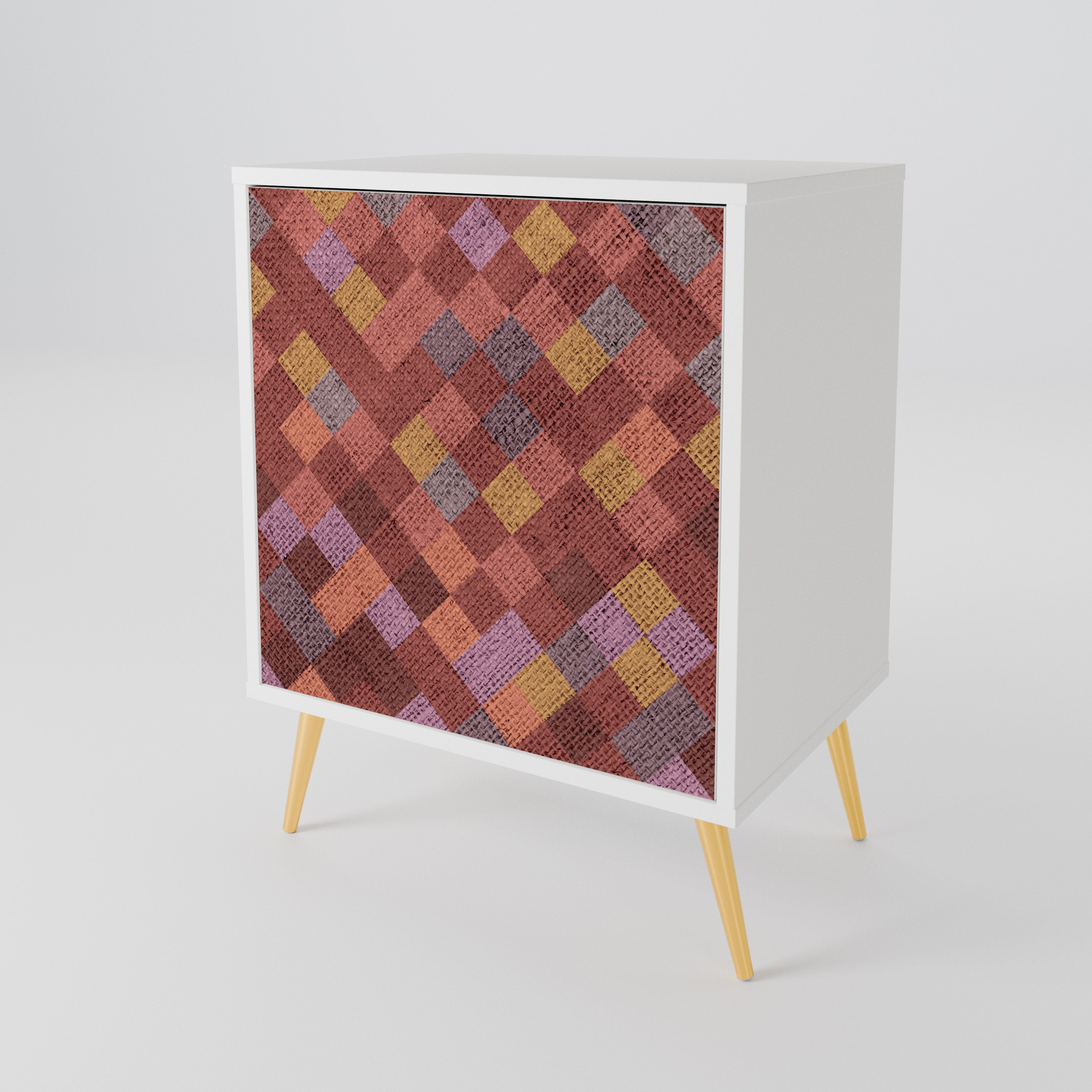 PAINTED SQUARES Μπουφές 1-θύρας