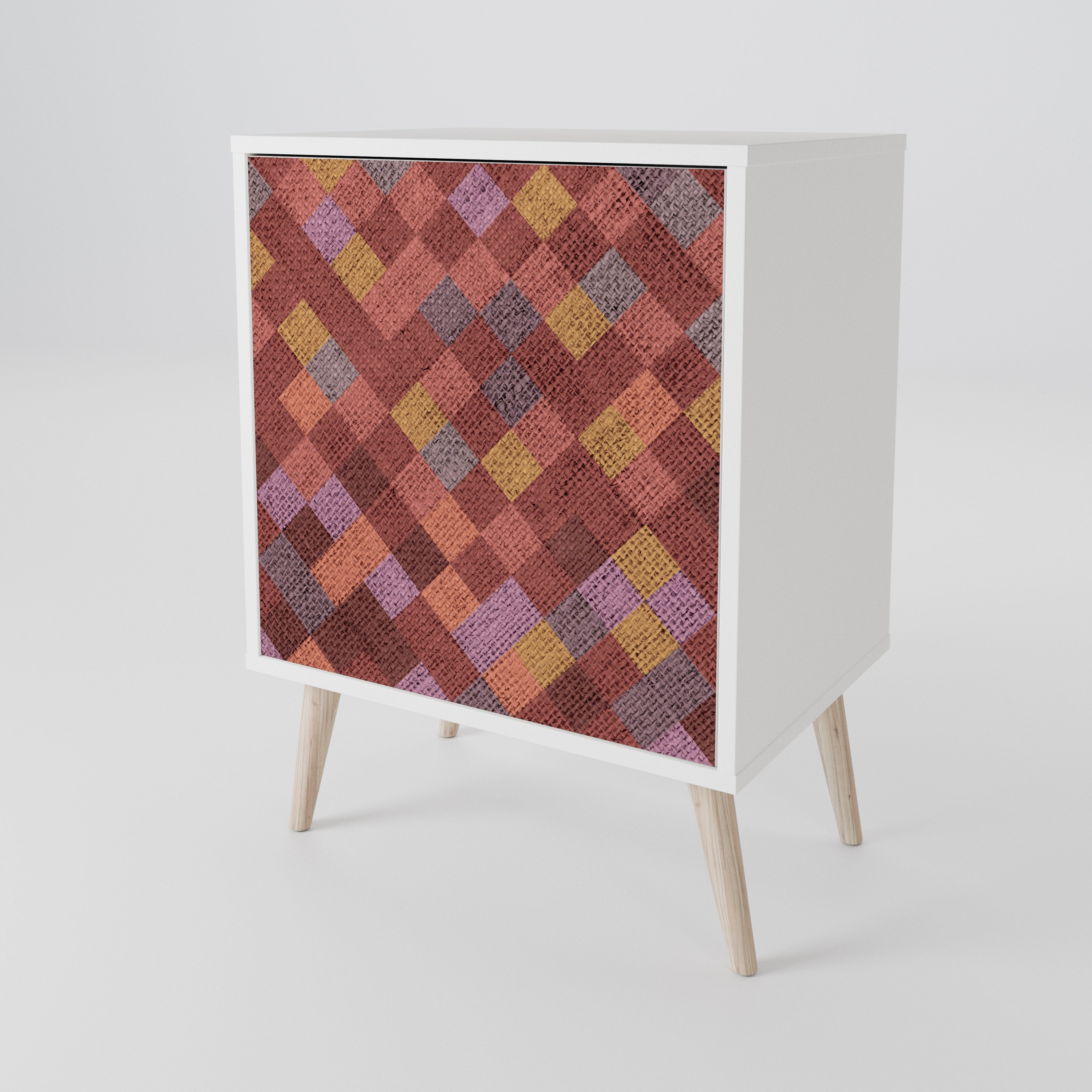 PAINTED SQUARES Μπουφές 1-θύρας