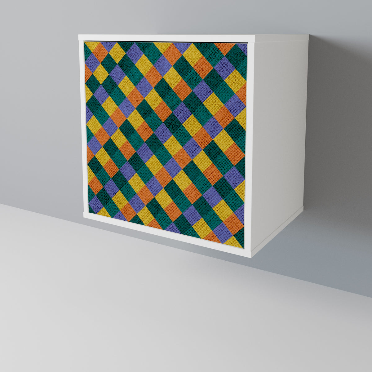 PAINTED SQUARES MIX Μπουφές 1-θύρας