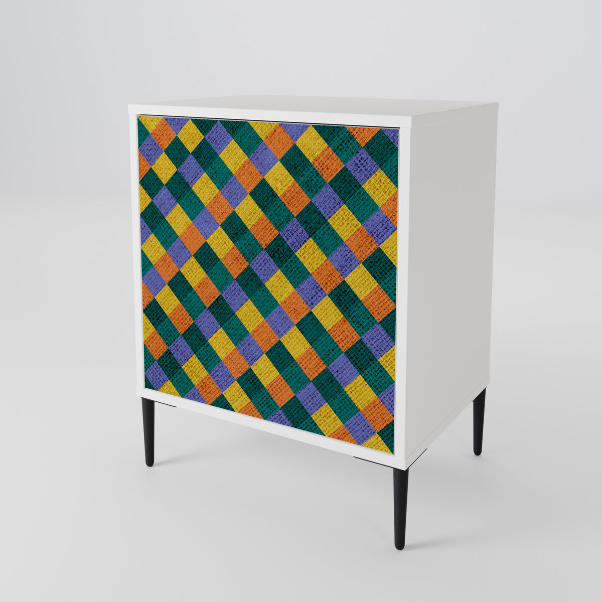PAINTED SQUARES MIX Μπουφές 1-θύρας