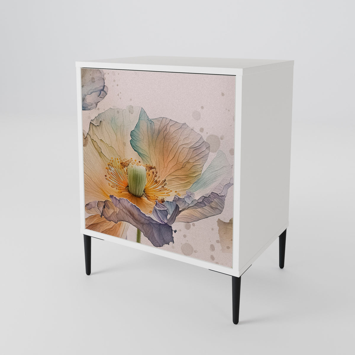 SOFTEN POPPY 1-Door Sideboard