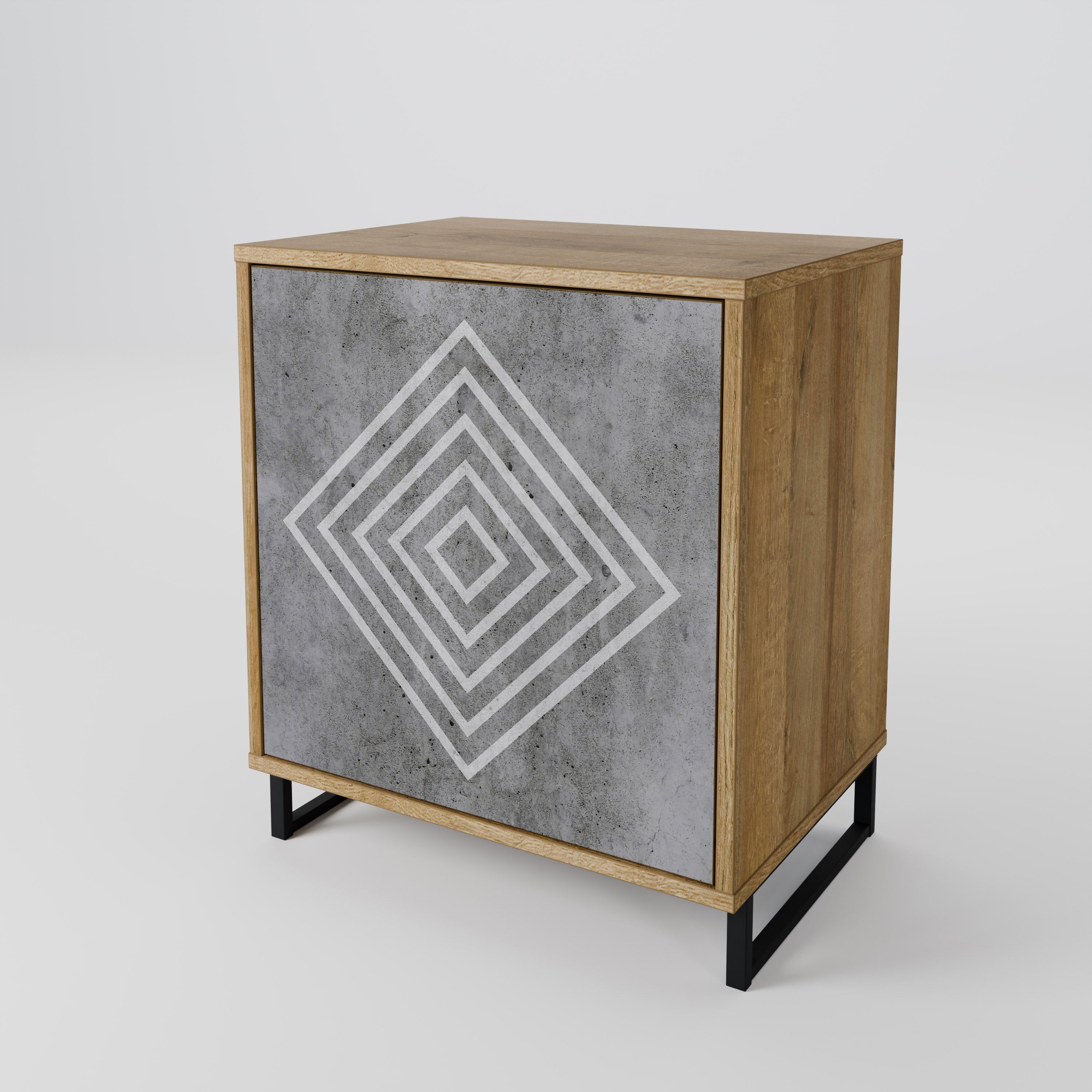 POLYGONAL ARTISTRY 1-Door Sideboard