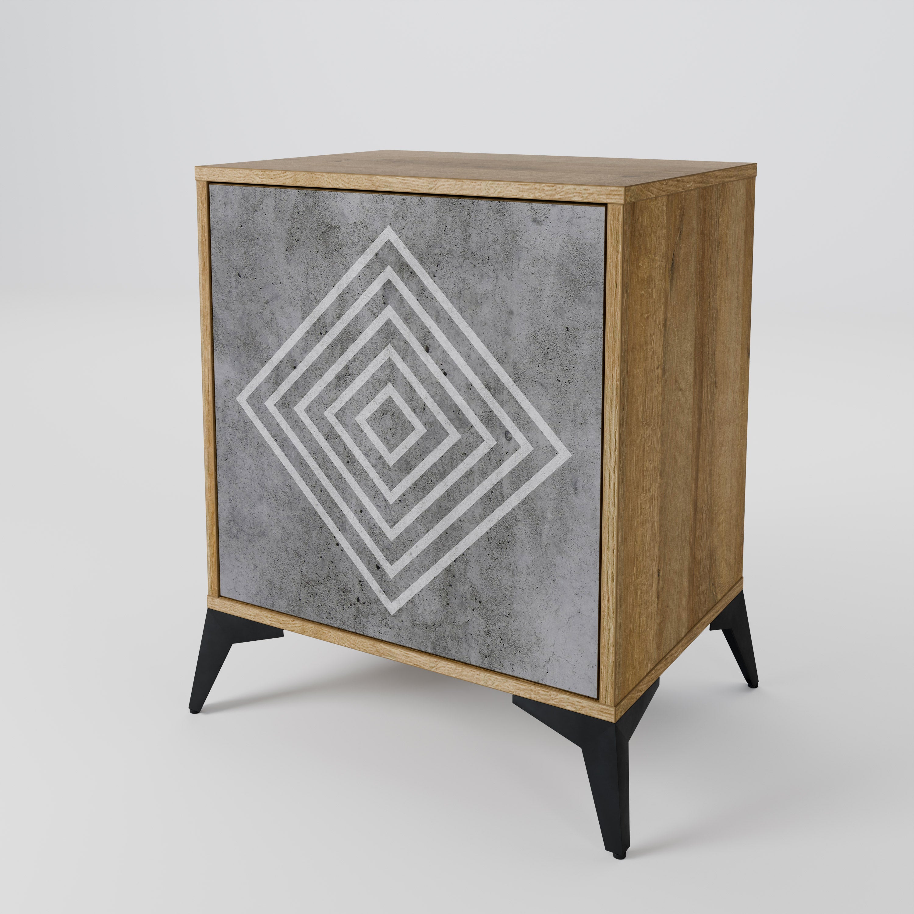 POLYGONAL ARTISTRY 1-Door Sideboard