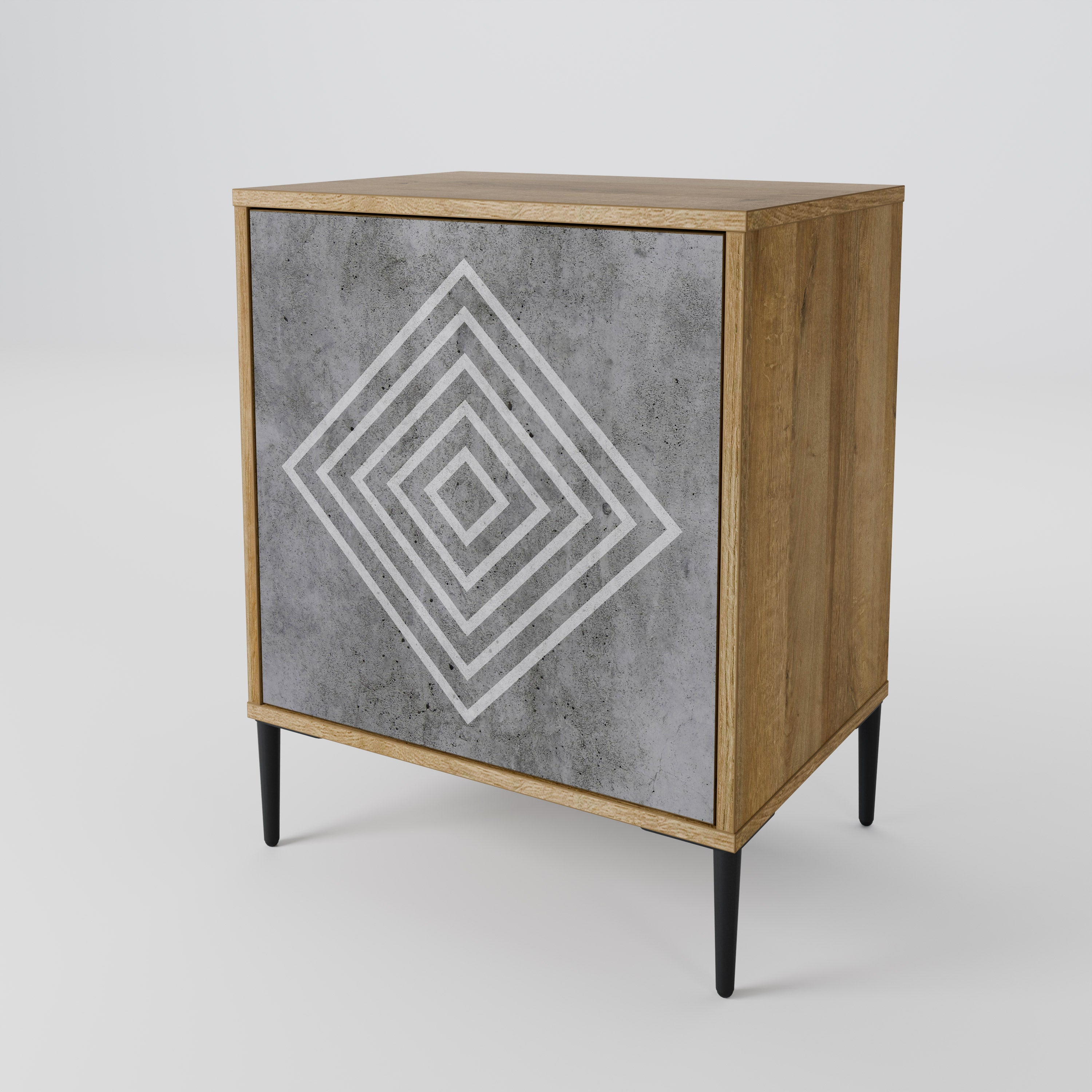 POLYGONAL ARTISTRY 1-Door Sideboard