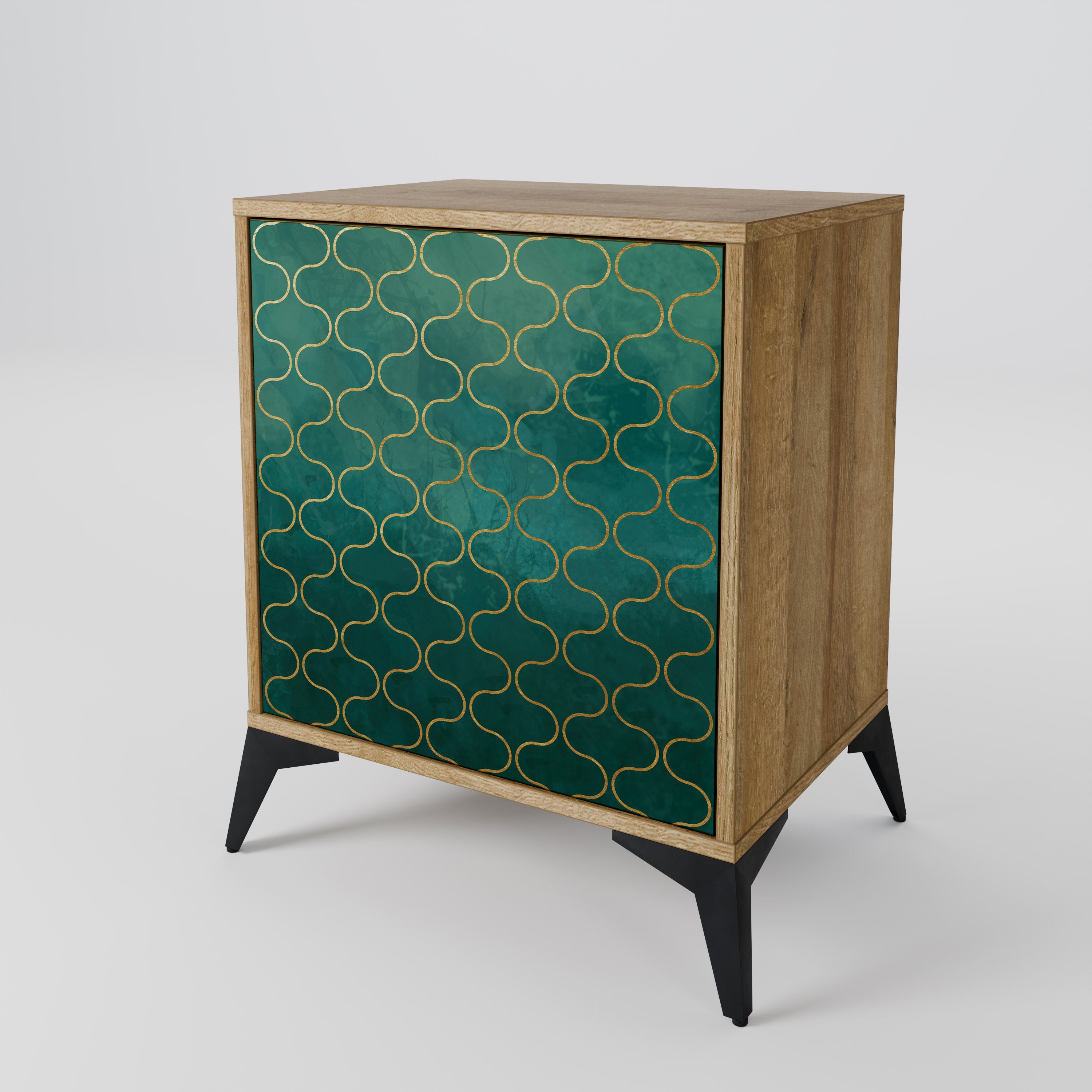 TESSELATED GREENERY 1-Door Sideboard