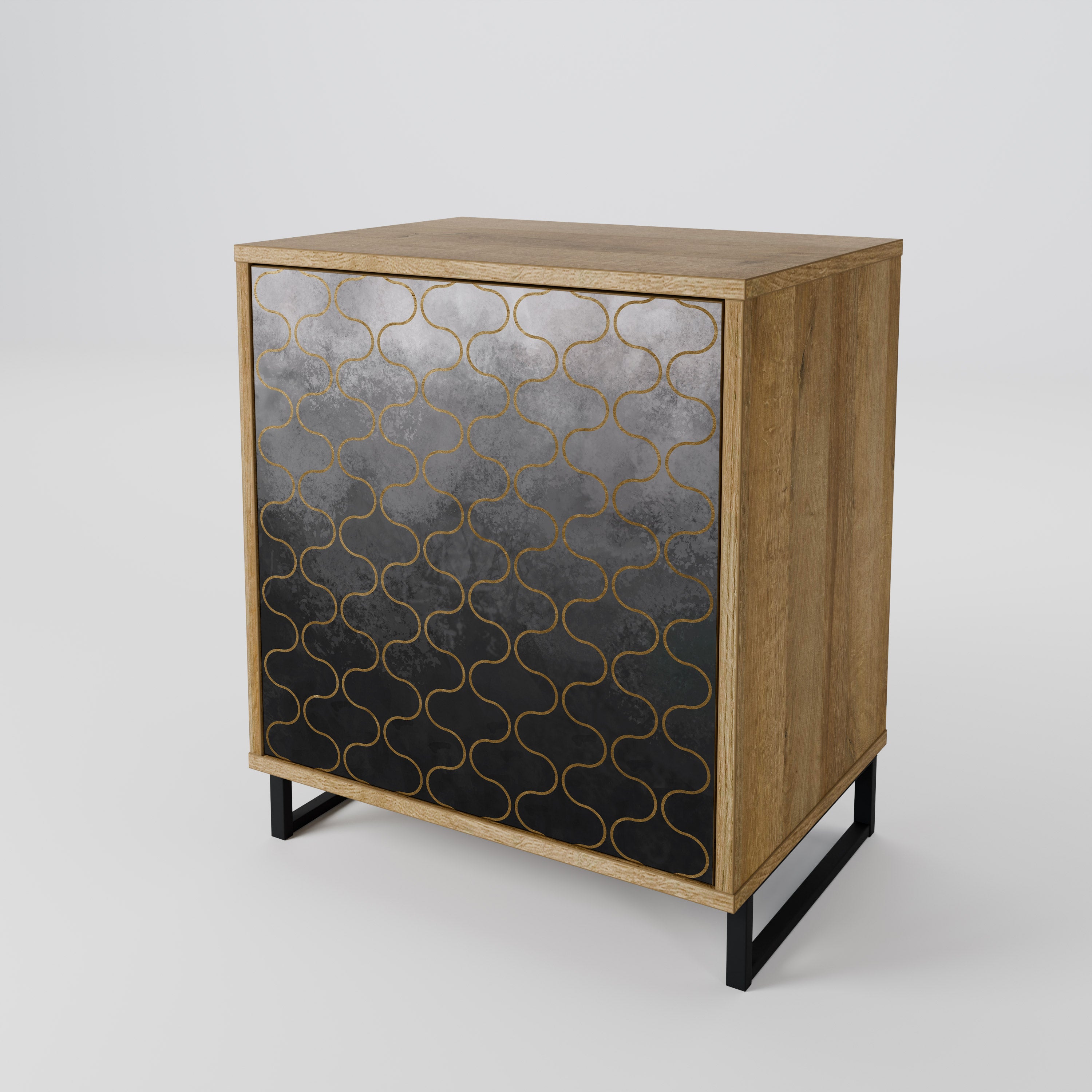 TESSELATED GRAYISH 1-Door Sideboard