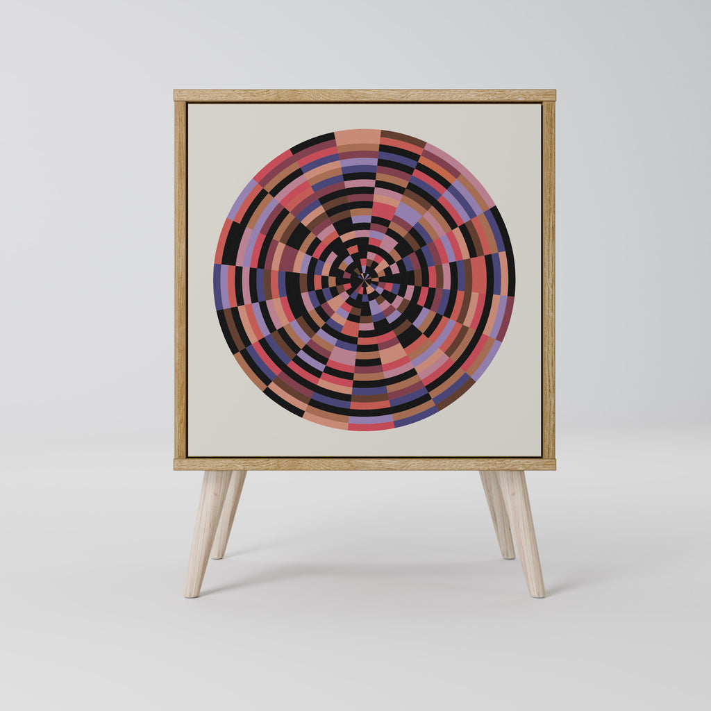 BROWN CIRCLES Μπουφές 1-θύρας