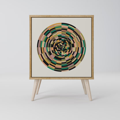 GREEN CIRCLES 1-Door Sideboard