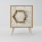 HEXAGONAL SHAPES 1-Door Sideboard