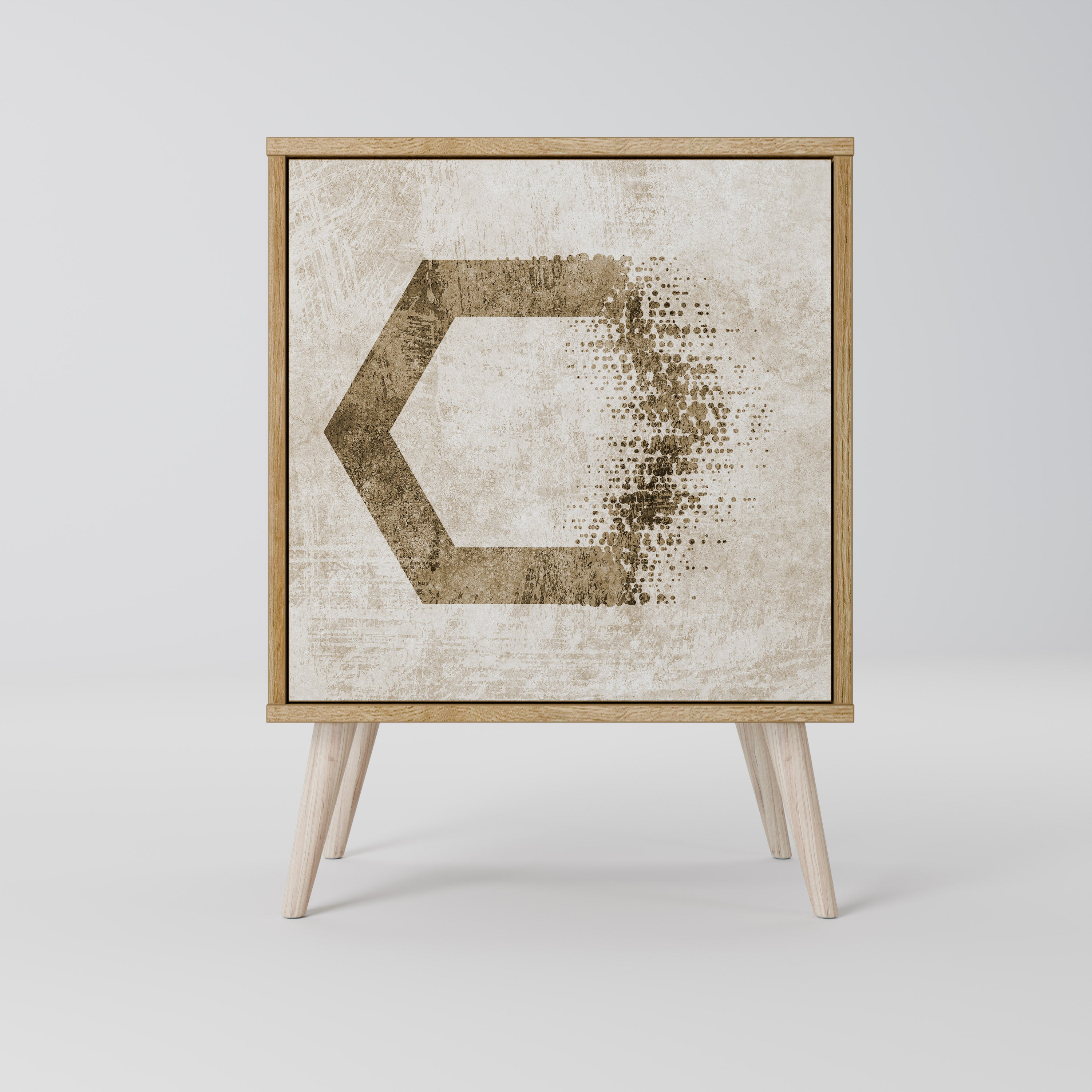 HEXAGONAL SHAPES 1-Door Sideboard