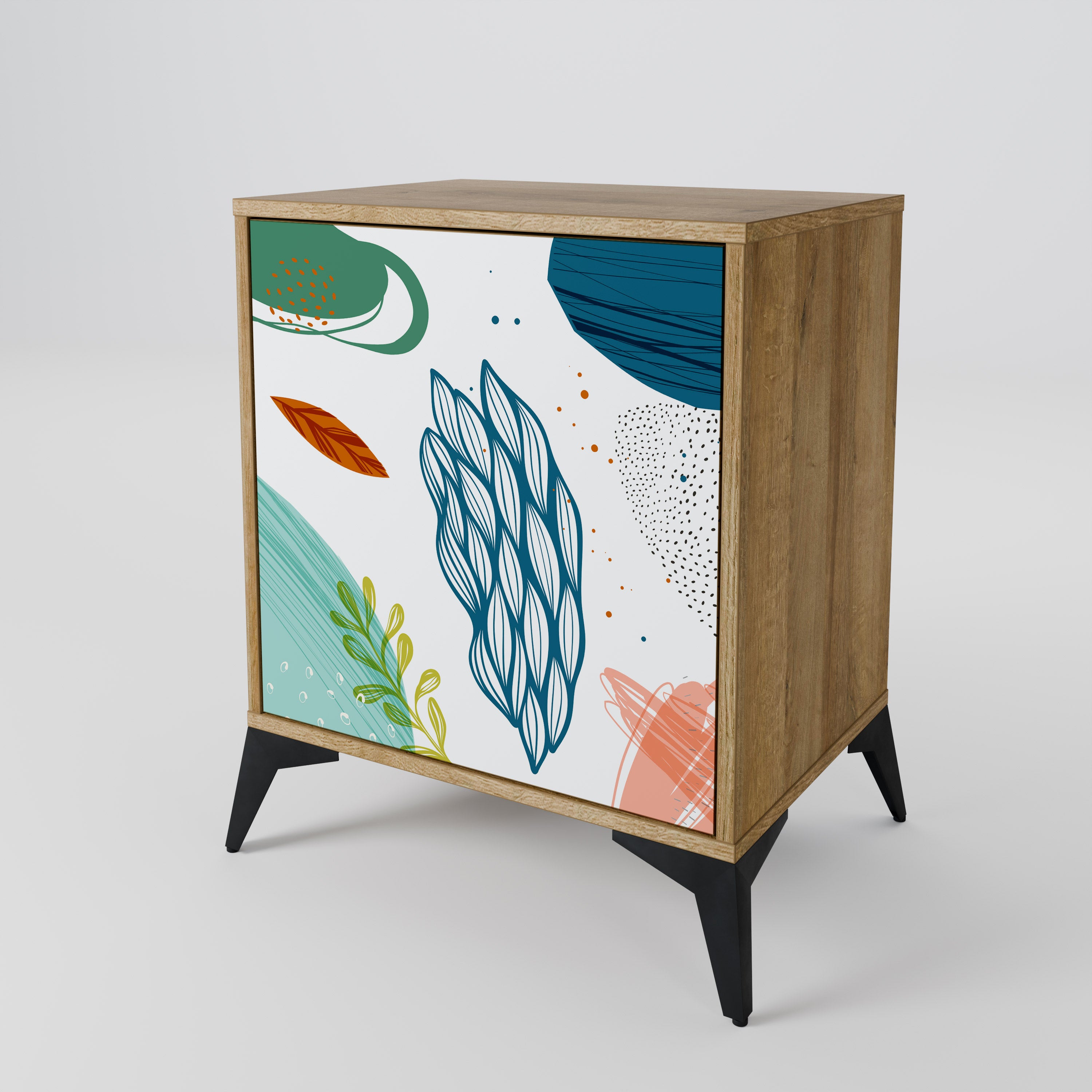 BOTANICAL HURRICANE 1-Door Sideboard