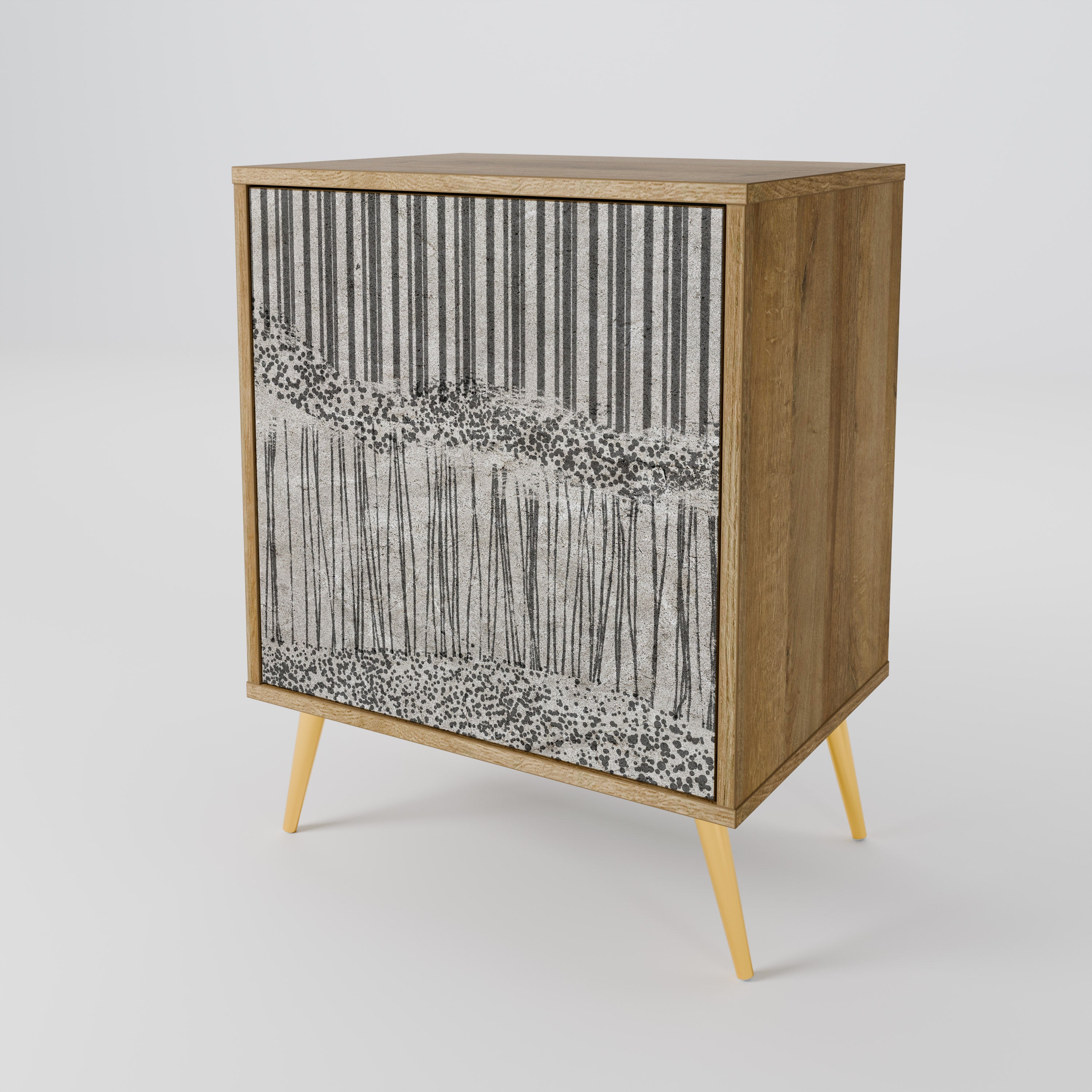 GRAIN LINES 1-Door Sideboard