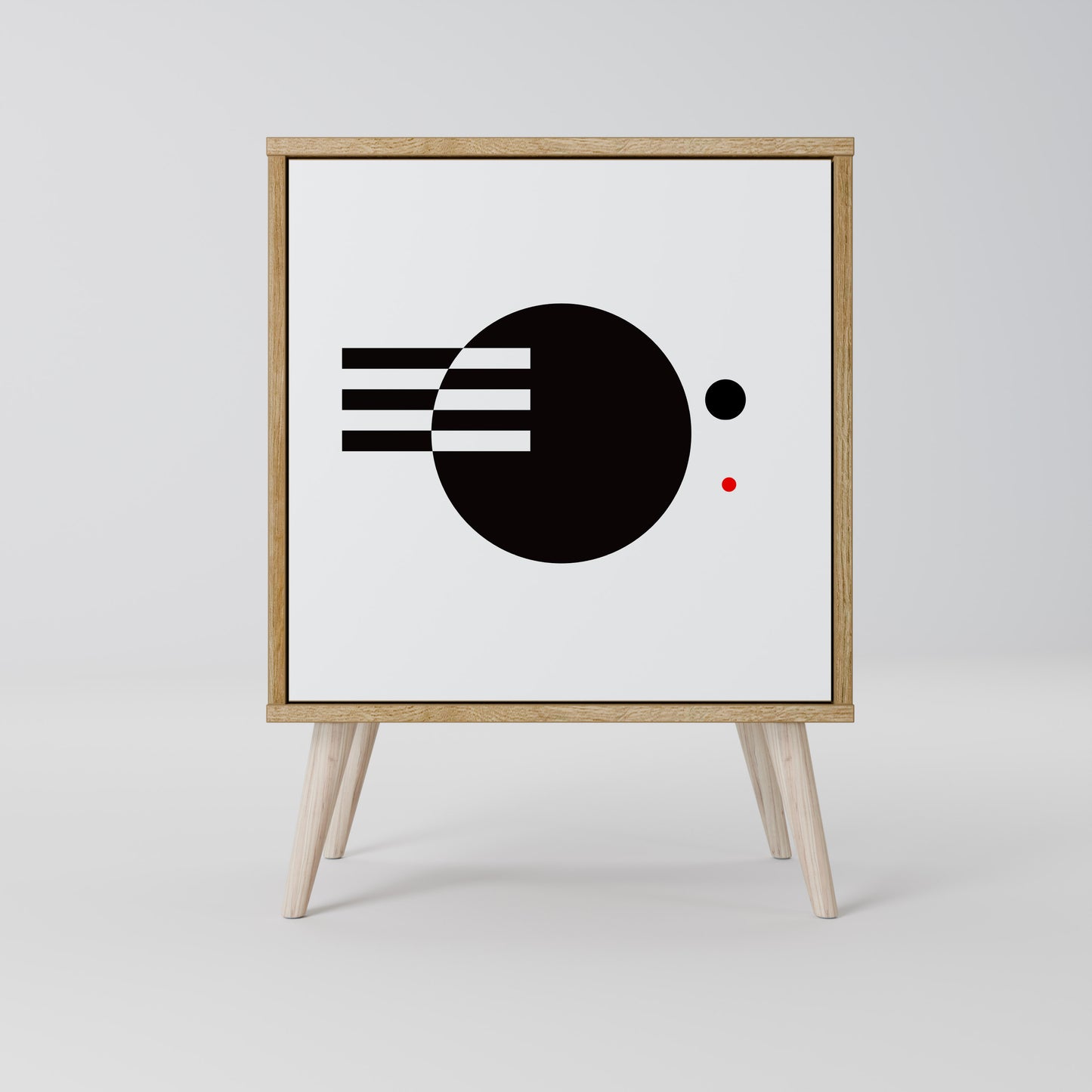 BLACK AND WHITE COMBINATION Μπουφές 1-θύρας