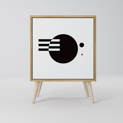 BLACK AND WHITE COMBINATION Μπουφές 1-θύρας