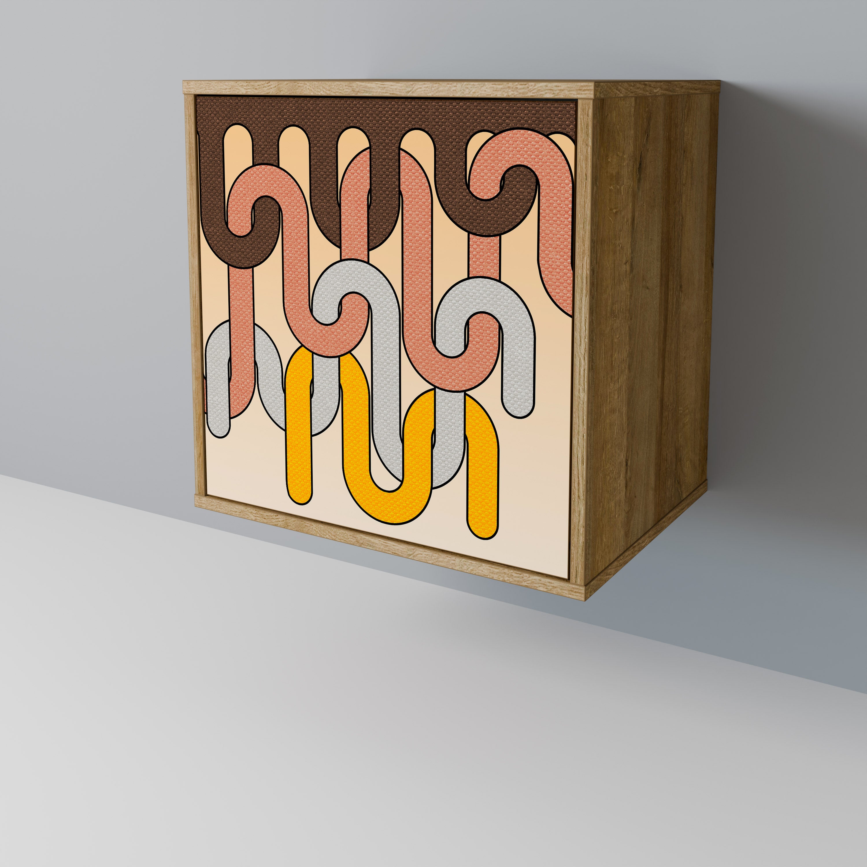 COLORFUL STRINGS 1-Door Sideboard