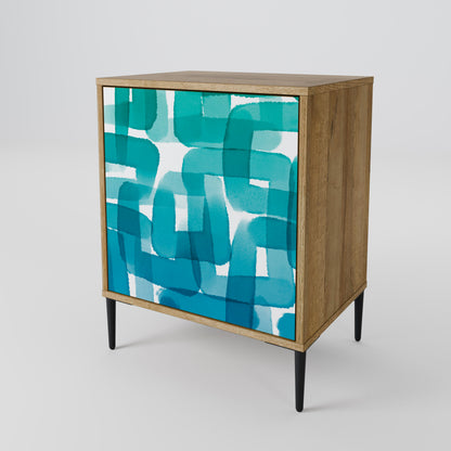 TURQUOISE RECTANGLES Μπουφές 1-θύρας