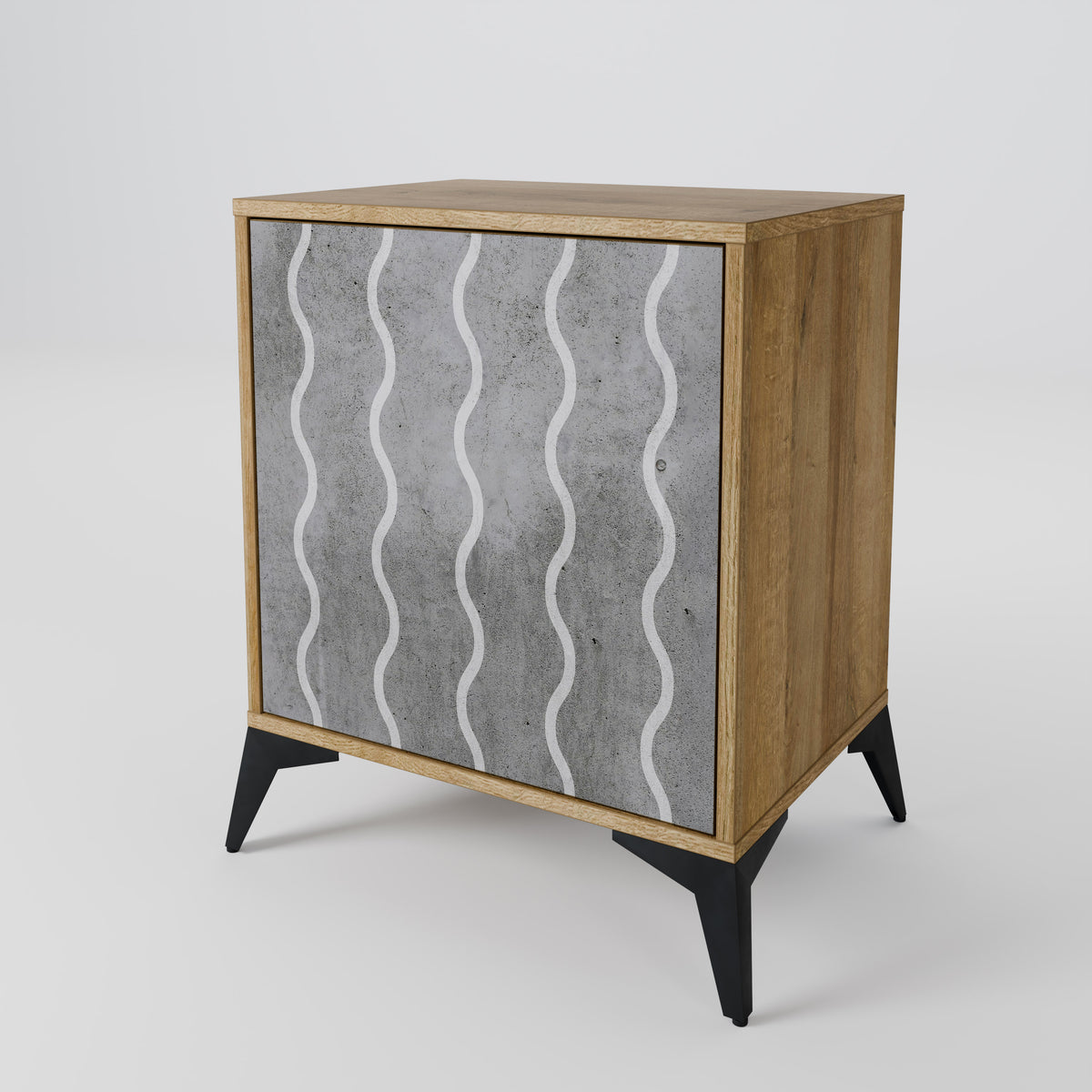 WAVES OF CONCRETE 1-Door Sideboard