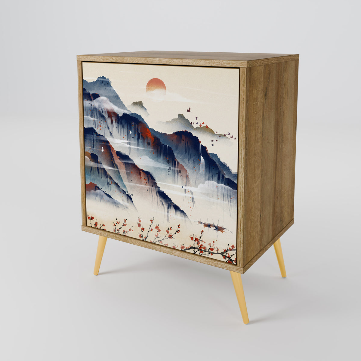JAPANESE LANDSCAPE Μπουφές 1-θύρας