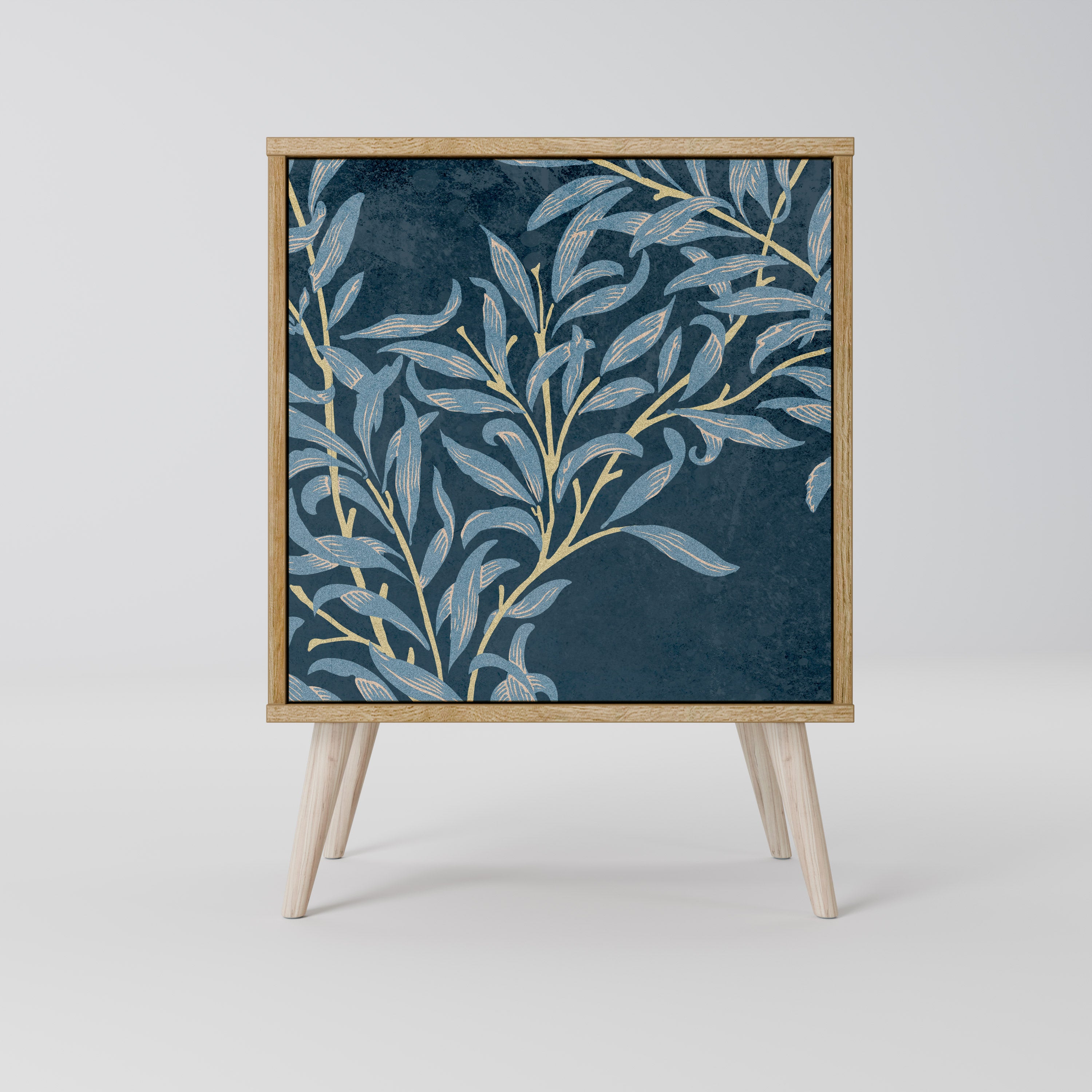 BLUE LEAVES 1-Door Sideboard