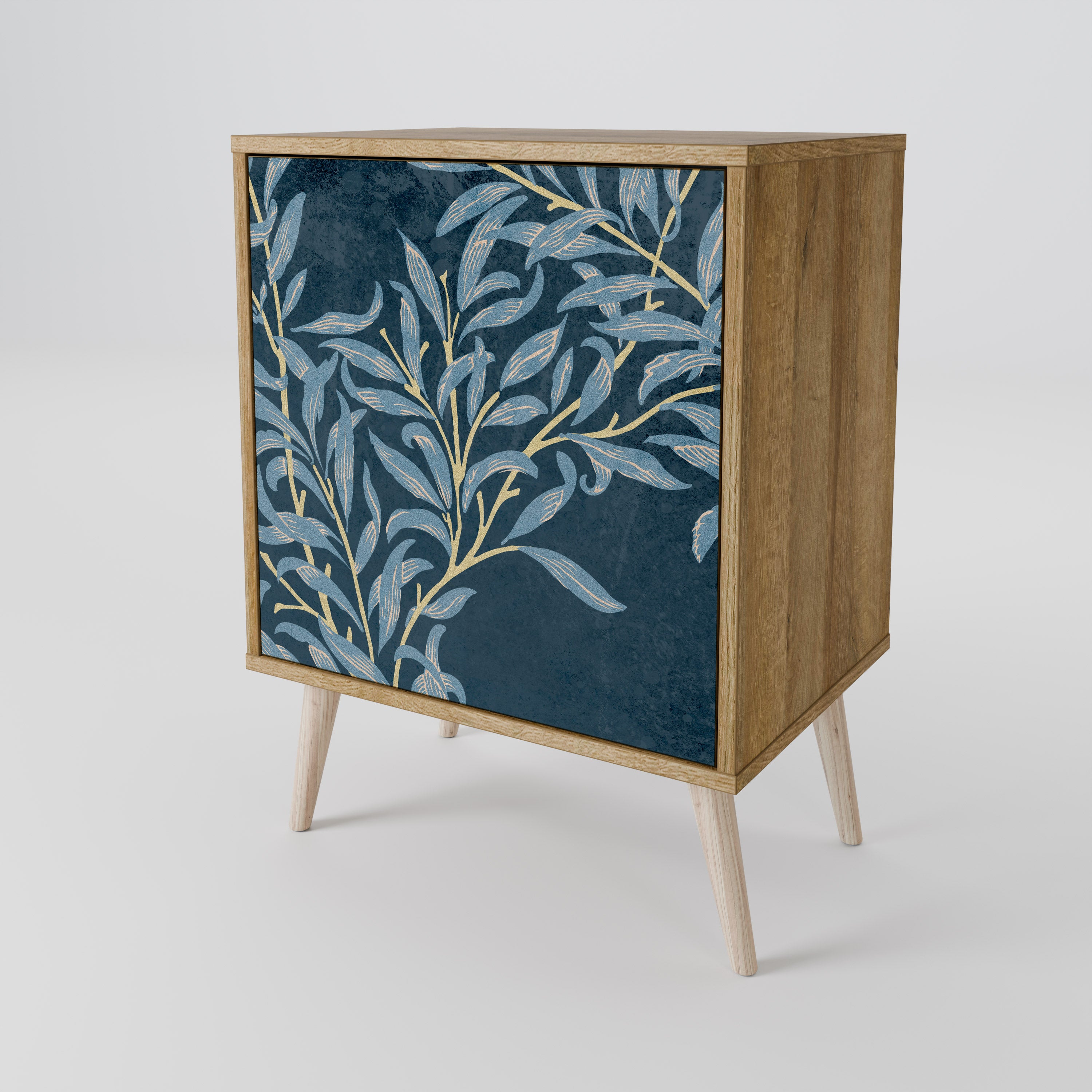 BLUE LEAVES 1-Door Sideboard