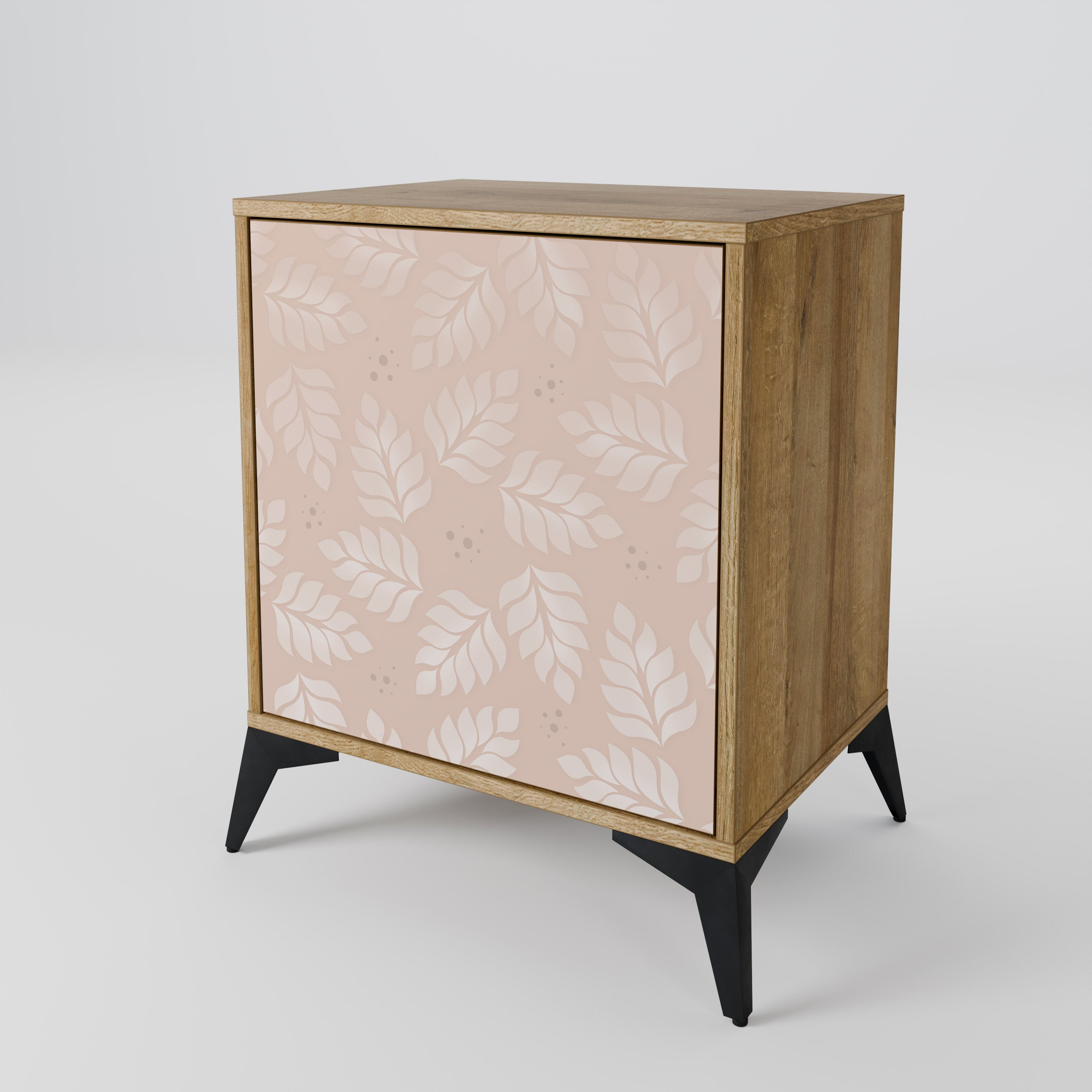 LEAVES ON BEIGE 1-Door Sideboard