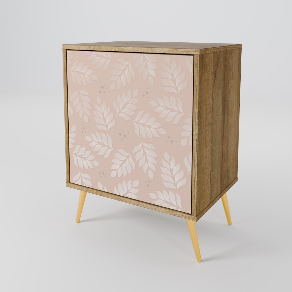 LEAVES ON BEIGE Μπουφές 1-θύρας