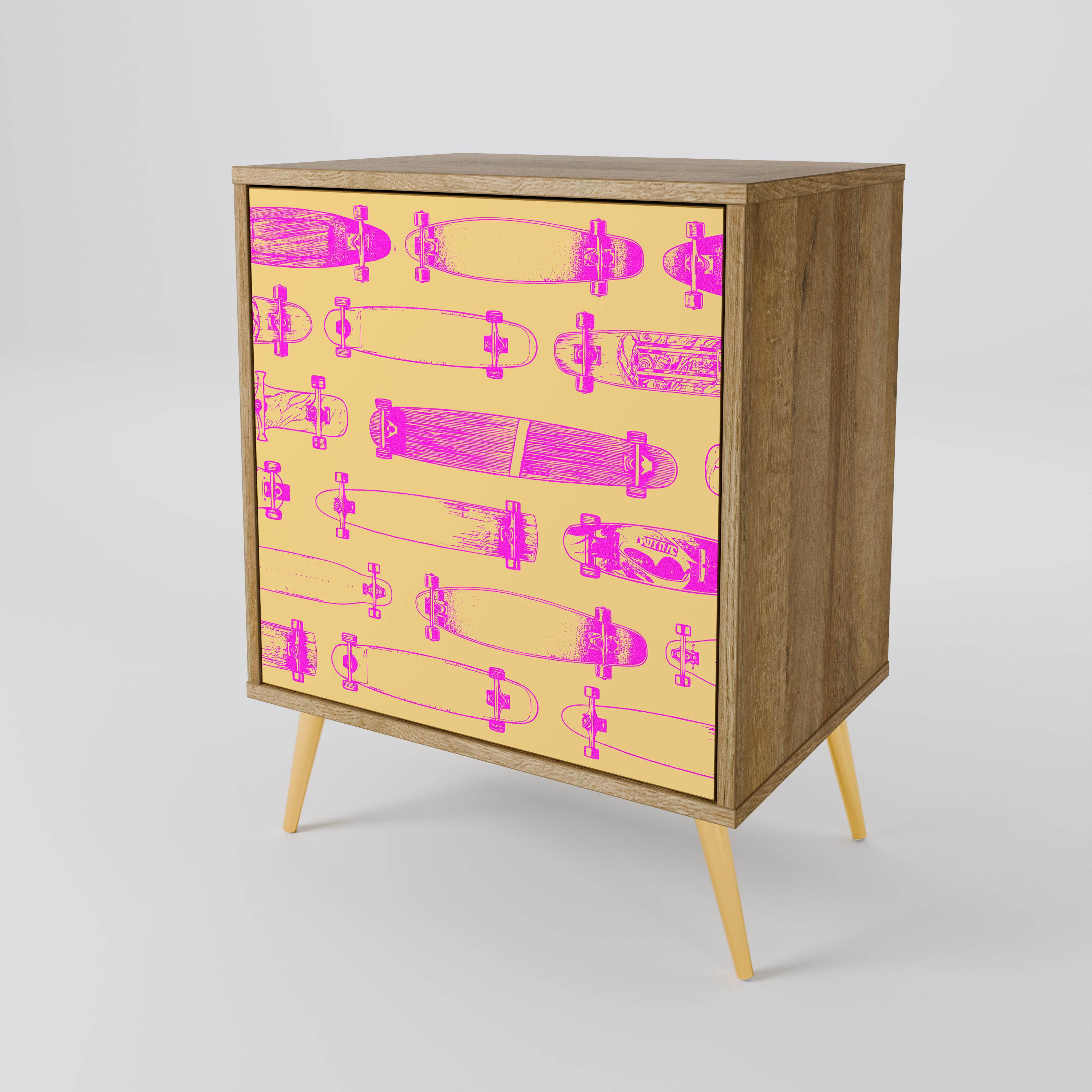 SKATEBOARD ARTISTRY 1-Door Sideboard