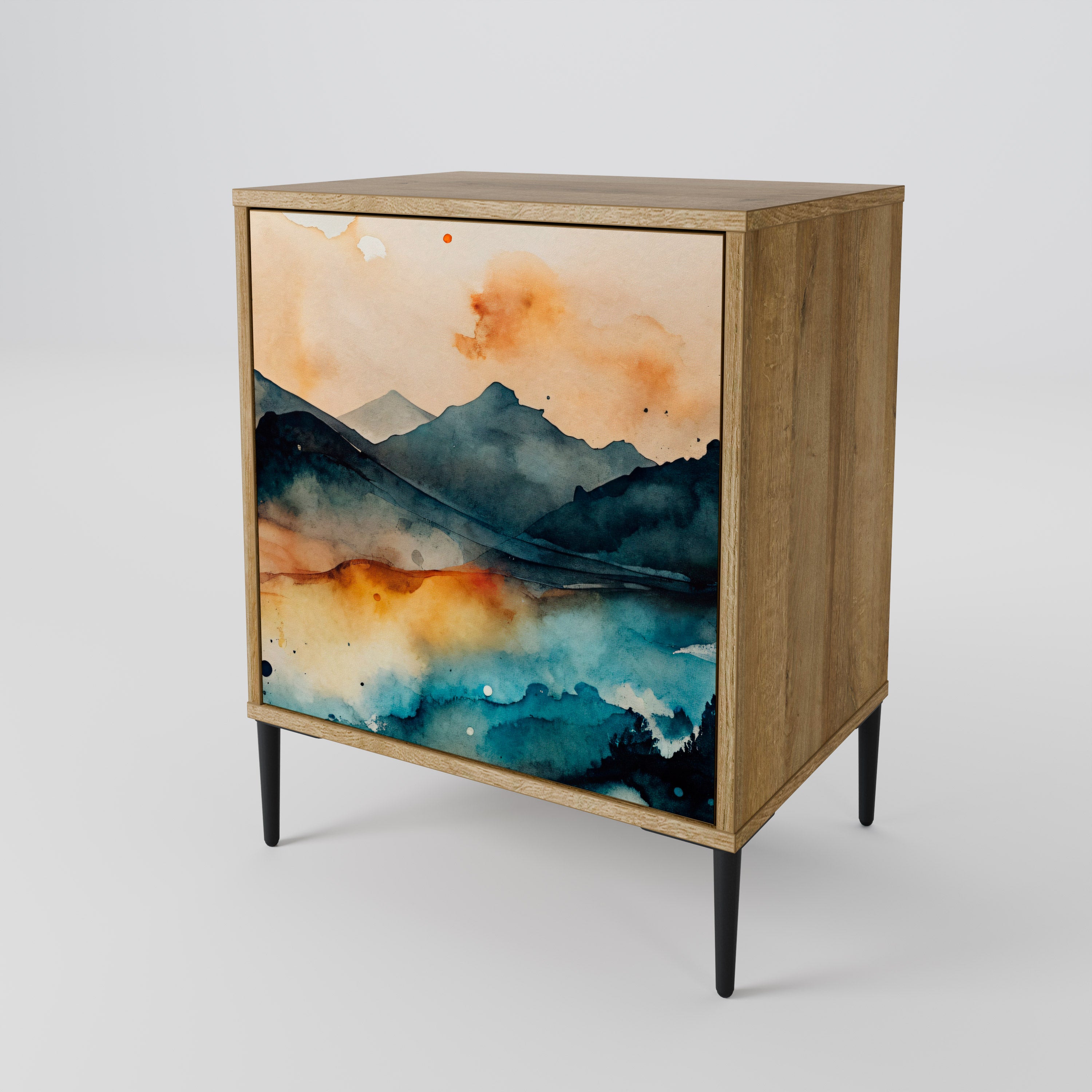 OMINOUS MOUNTAINS 1-Door Sideboard