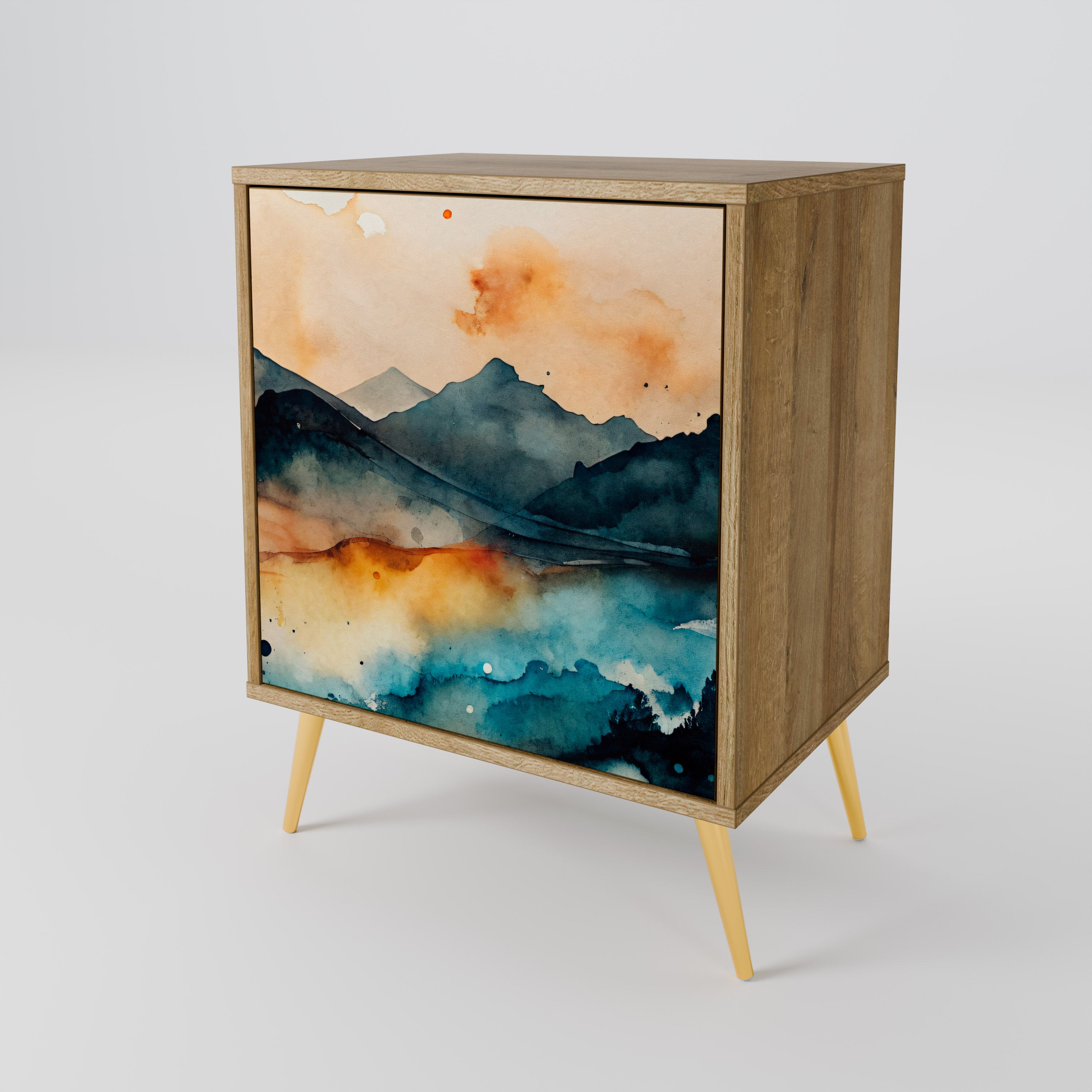 OMINOUS MOUNTAINS 1-Door Sideboard