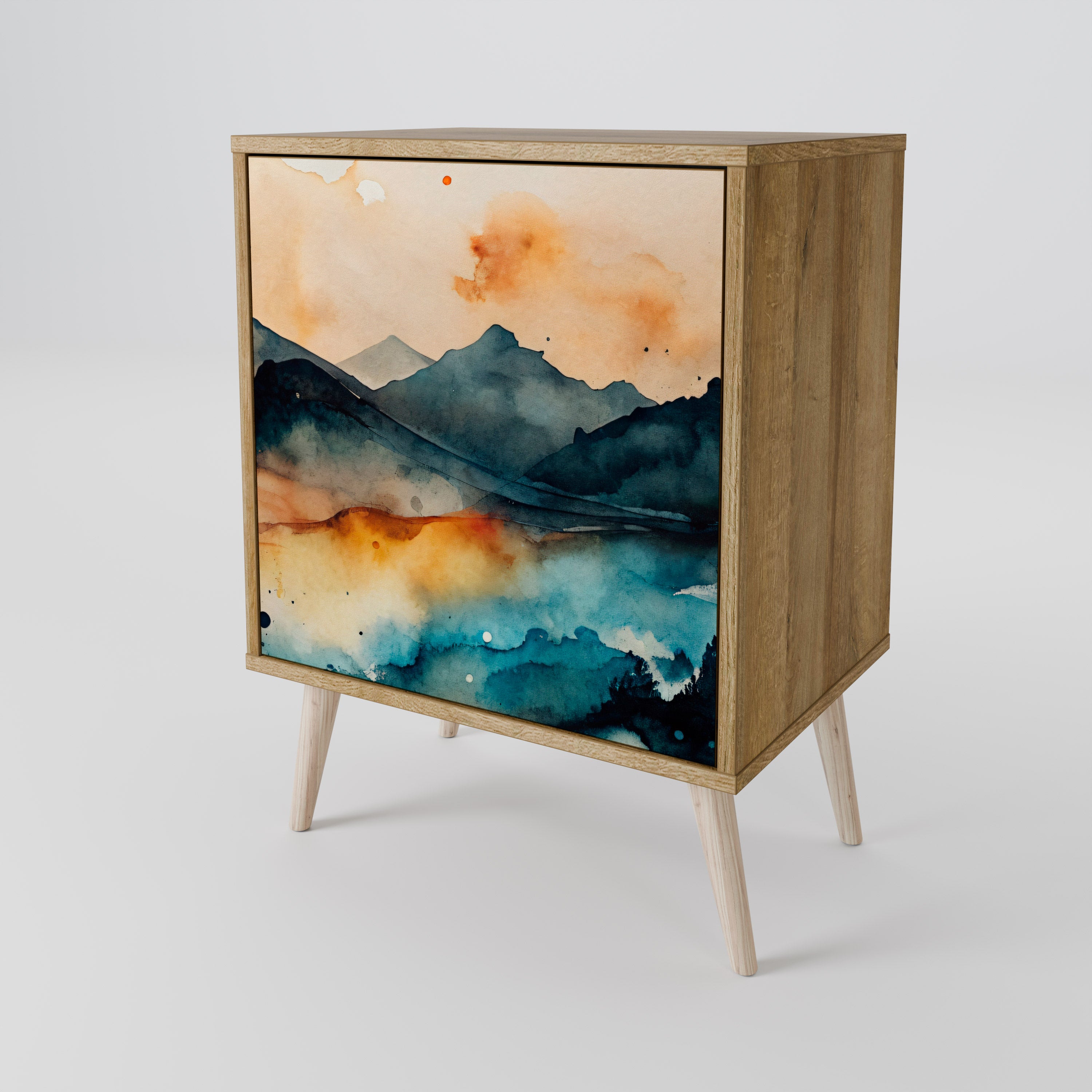 OMINOUS MOUNTAINS 1-Door Sideboard