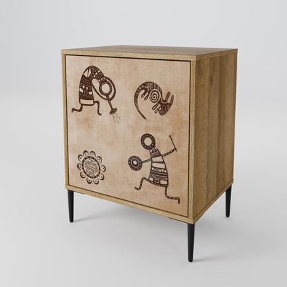 AFRICAN STYLE 1-Door Sideboard
