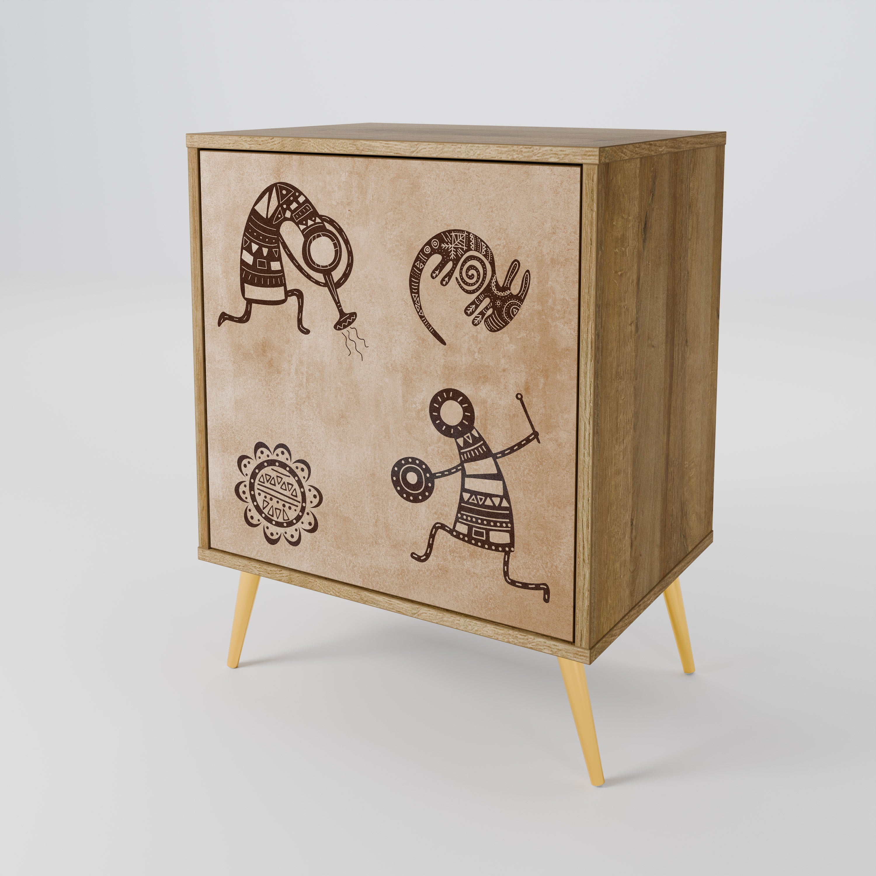 AFRICAN STYLE 1-Door Sideboard