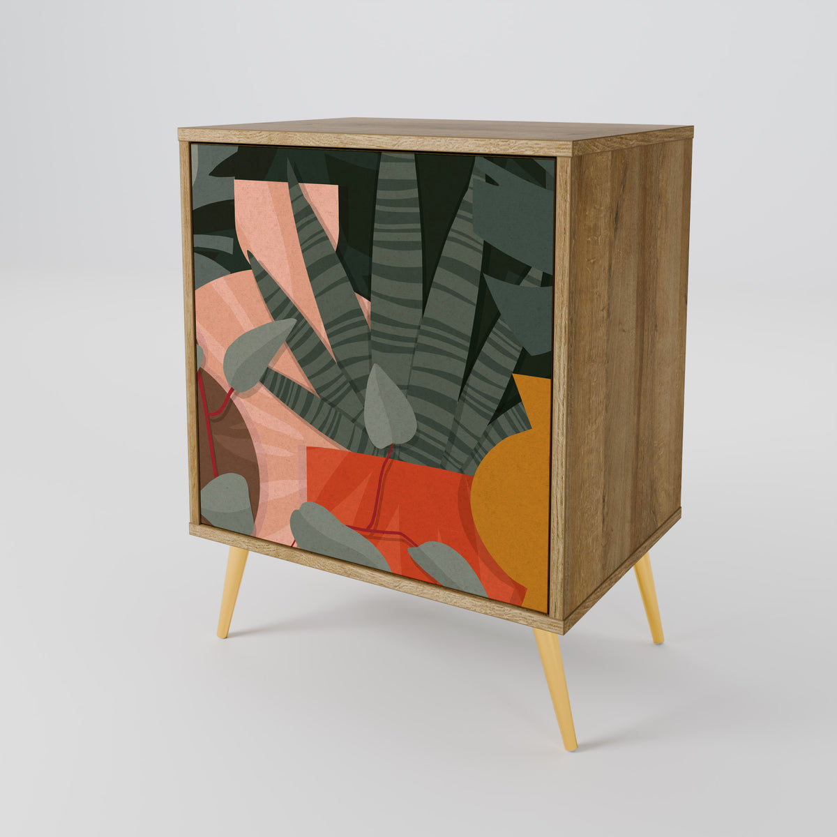 TROPICAL COMPOSITION 1-Door Sideboard