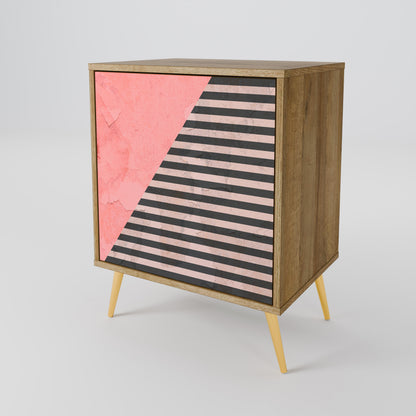 GLAMOROUS STRIPE 1-Door Sideboard